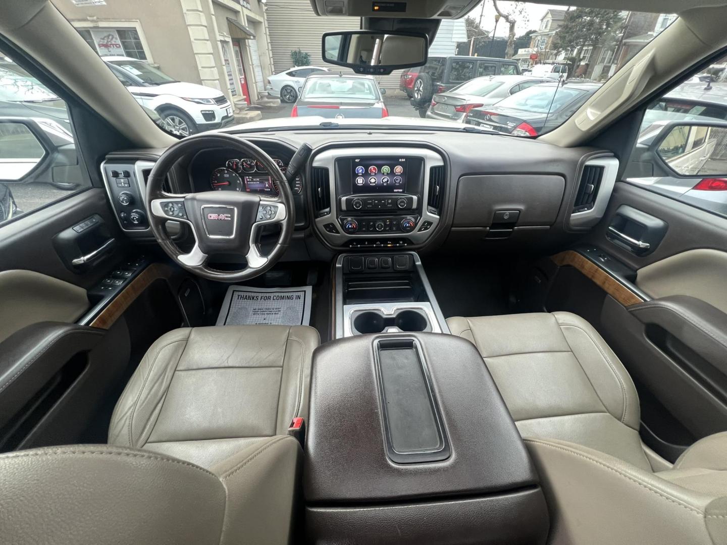 2015 White /Tan Leather GMC Sierra 1500 SLT Crew Cab Long Box 4WD (3GTU2VEC8FG) with an 5.3L V8 OHV 16V engine, 6-Speed Automatic transmission, located at 1018 Brunswick Ave, Trenton, NJ, 08638, (609) 989-0900, 40.240086, -74.748085 - This Truck is in almost new condition and all serviced up! A super clean one owner GMC Sierra in a really great color combo! A must see to appreciate. Please call Anthony to set up an appt. and test drive 609-273-5100 - Photo#13