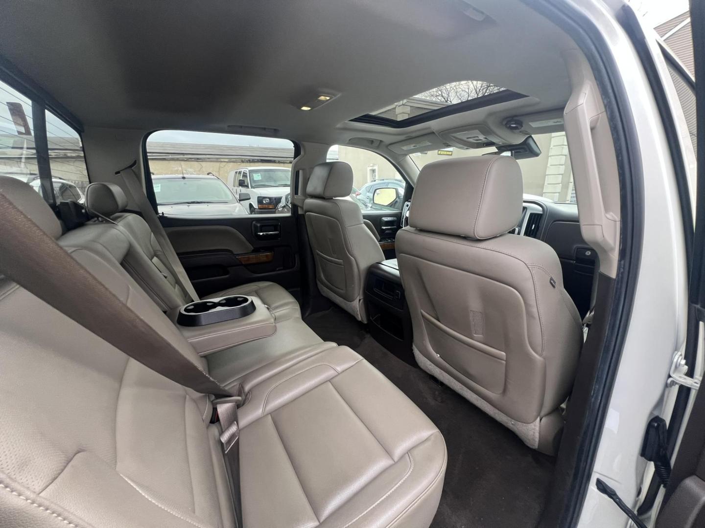 2015 White /Tan Leather GMC Sierra 1500 SLT Crew Cab Long Box 4WD (3GTU2VEC8FG) with an 5.3L V8 OHV 16V engine, 6-Speed Automatic transmission, located at 1018 Brunswick Ave, Trenton, NJ, 08638, (609) 989-0900, 40.240086, -74.748085 - This Truck is in almost new condition and all serviced up! A super clean one owner GMC Sierra in a really great color combo! A must see to appreciate. Please call Anthony to set up an appt. and test drive 609-273-5100 - Photo#15