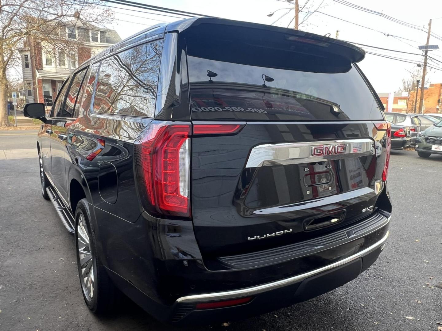 2021 BLACK /Black Leather GMC Yukon XL SLT 4WD (1GKS2GKD3MR) with an 5.3L V8 OHV 16V engine, 6A transmission, located at 1018 Brunswick Ave, Trenton, NJ, 08638, (609) 989-0900, 40.240086, -74.748085 - This GMC is like new in every way, corporate owned and always serviced up with no expense spared to keep it new! This vehicle is loaded with every option possible and ready to go anywhere in the US! This Black Beauty is not gonna last long at all, so call Anthony ASAP to set up an appt. 609-273-5100 - Photo#4