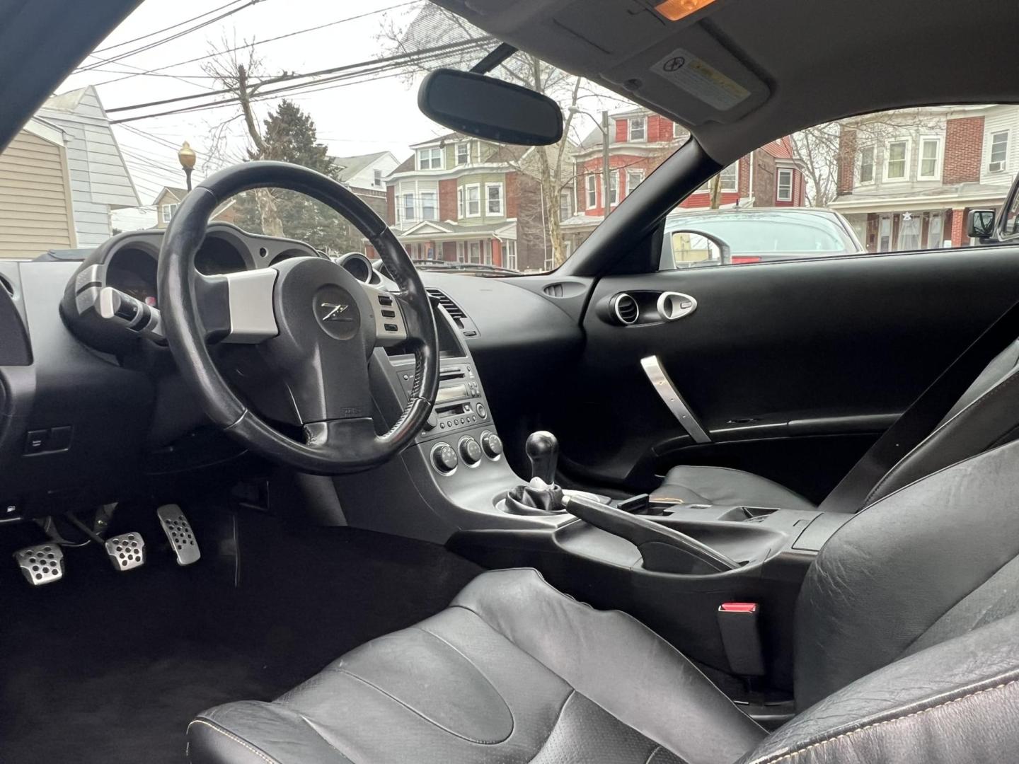 2003 SILVER /Black Nissan 350Z Base (JN1AZ34D93T) with an 3.5L V6 DOHC 24V engine, 6-Speed Manual Overdrive transmission, located at 1018 Brunswick Ave, Trenton, NJ, 08638, (609) 989-0900, 40.240086, -74.748085 - Wow! Yes that is correct, Only 37k miles on this like new 350z! Recently serviced and detailed, Ready for the next owner! This Nissan is like new in every way and a must see and drive to appreciate! Rare 6 speed manual transmission. Please call Anthony to set up an appointment-609-273-5100 - Photo#12