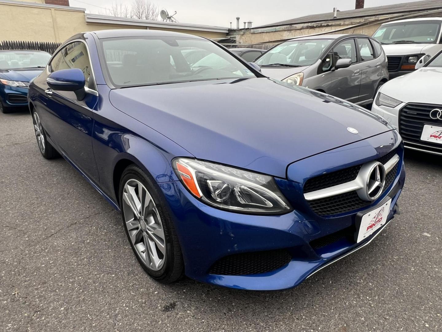 2017 BLUE /Beigh Leather Mercedes-Benz C-Class C300 4MATIC Coupe (WDDWJ4KB7HF) with an 2.0L L4 DOHC 16V TURBO engine, 7A transmission, located at 1018 Brunswick Ave, Trenton, NJ, 08638, (609) 989-0900, 40.240086, -74.748085 - Wow! This Mercedes is as new as they come! Recently serviced and detailed and ceramic coated!! This vehicle has been maintained regularly and looks and drives like a brand new C class! An absolute must see and drive! Please call Anthony to set up an appointment, 609-273-5100 - Photo#4