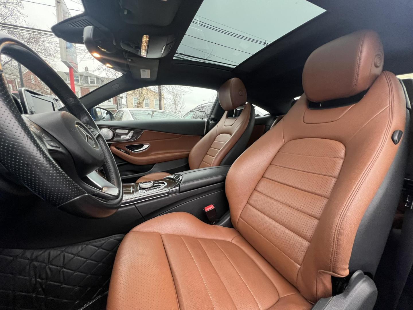 2017 BLUE /Beigh Leather Mercedes-Benz C-Class C300 4MATIC Coupe (WDDWJ4KB7HF) with an 2.0L L4 DOHC 16V TURBO engine, 7A transmission, located at 1018 Brunswick Ave, Trenton, NJ, 08638, (609) 989-0900, 40.240086, -74.748085 - Wow! This Mercedes is as new as they come! Recently serviced and detailed and ceramic coated!! This vehicle has been maintained regularly and looks and drives like a brand new C class! An absolute must see and drive! Please call Anthony to set up an appointment, 609-273-5100 - Photo#20