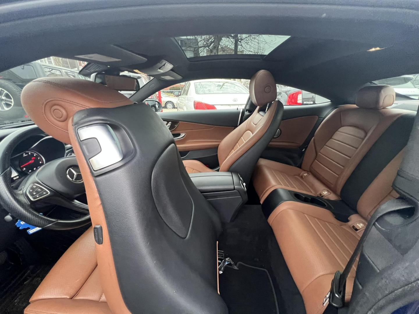 2017 BLUE /Beigh Leather Mercedes-Benz C-Class C300 4MATIC Coupe (WDDWJ4KB7HF) with an 2.0L L4 DOHC 16V TURBO engine, 7A transmission, located at 1018 Brunswick Ave, Trenton, NJ, 08638, (609) 989-0900, 40.240086, -74.748085 - Wow! This Mercedes is as new as they come! Recently serviced and detailed and ceramic coated!! This vehicle has been maintained regularly and looks and drives like a brand new C class! An absolute must see and drive! Please call Anthony to set up an appointment, 609-273-5100 - Photo#26