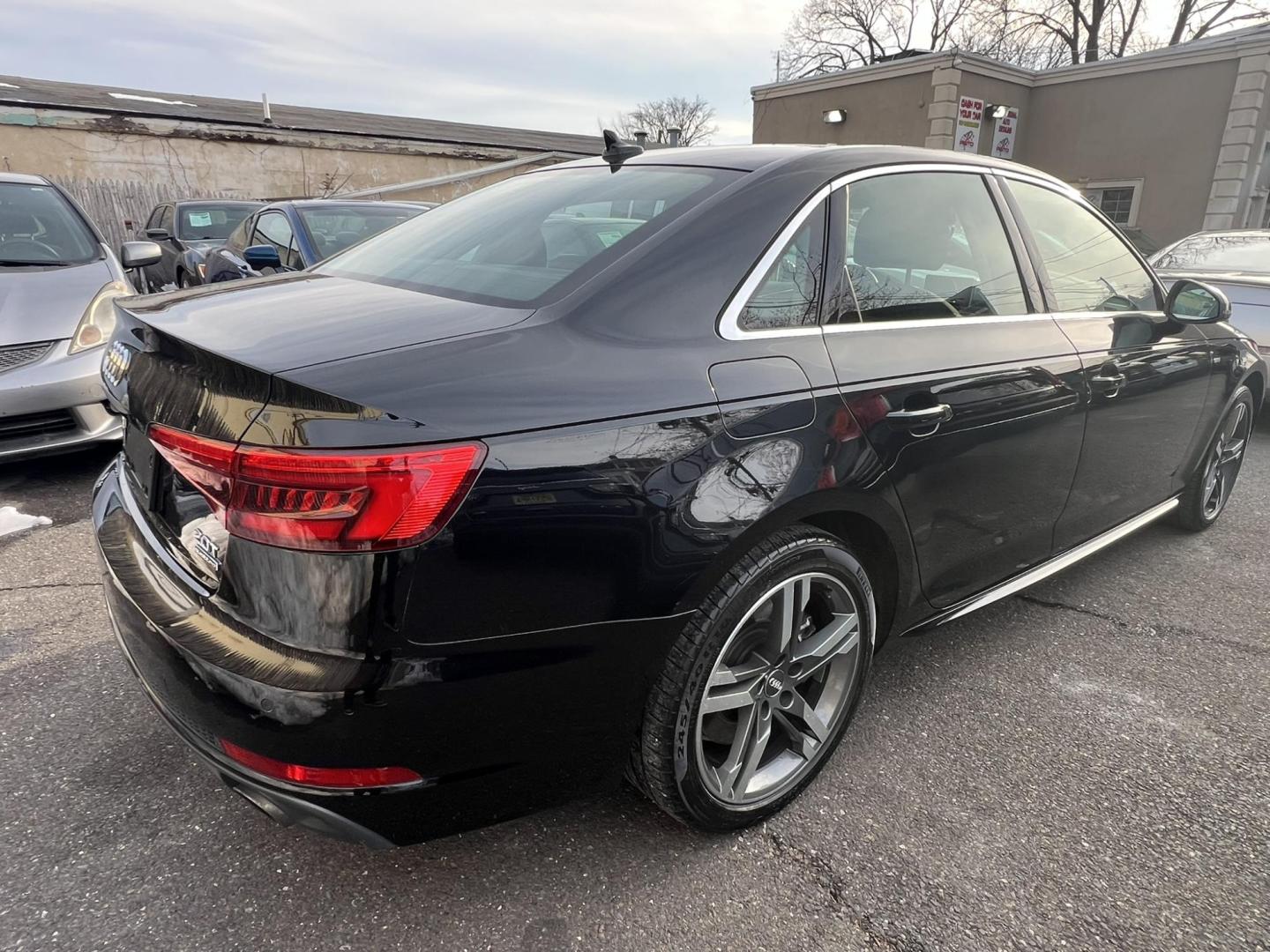 2017 BLACK /Black Leather Audi A4 2.0T Premium Plus quattro Sedan (WAUENAF41HN) with an 2.0L L4 DOHC 16V TURBO engine, 8A transmission, located at 1018 Brunswick Ave, Trenton, NJ, 08638, (609) 989-0900, 40.240086, -74.748085 - Wow, this Audi is like brand new with only 37k miles! Serviced up and ready for its next owner. Loaded up Black Beauty! Please call Anthony to set up an appointment to see and drive this low miled Audi A 4!! - Photo#4