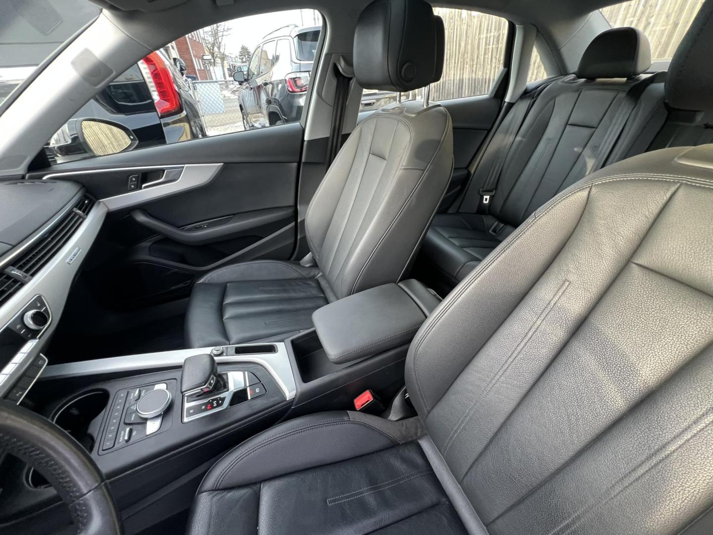 2017 BLACK /Black Leather Audi A4 2.0T Premium Plus quattro Sedan (WAUENAF41HN) with an 2.0L L4 DOHC 16V TURBO engine, 8A transmission, located at 1018 Brunswick Ave, Trenton, NJ, 08638, (609) 989-0900, 40.240086, -74.748085 - Wow, this Audi is like brand new with only 37k miles! Serviced up and ready for its next owner. Loaded up Black Beauty! Please call Anthony to set up an appointment to see and drive this low miled Audi A 4!! - Photo#7