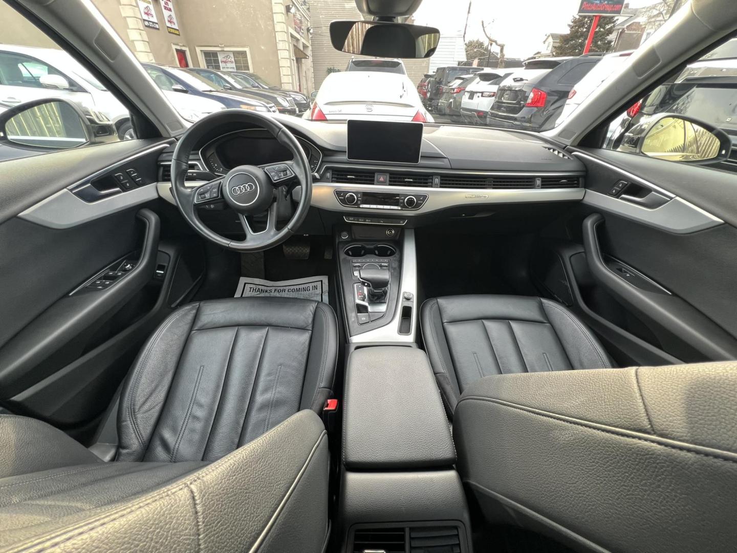 2017 BLACK /Black Leather Audi A4 2.0T Premium Plus quattro Sedan (WAUENAF41HN) with an 2.0L L4 DOHC 16V TURBO engine, 8A transmission, located at 1018 Brunswick Ave, Trenton, NJ, 08638, (609) 989-0900, 40.240086, -74.748085 - Wow, this Audi is like brand new with only 37k miles! Serviced up and ready for its next owner. Loaded up Black Beauty! Please call Anthony to set up an appointment to see and drive this low miled Audi A 4!! - Photo#13