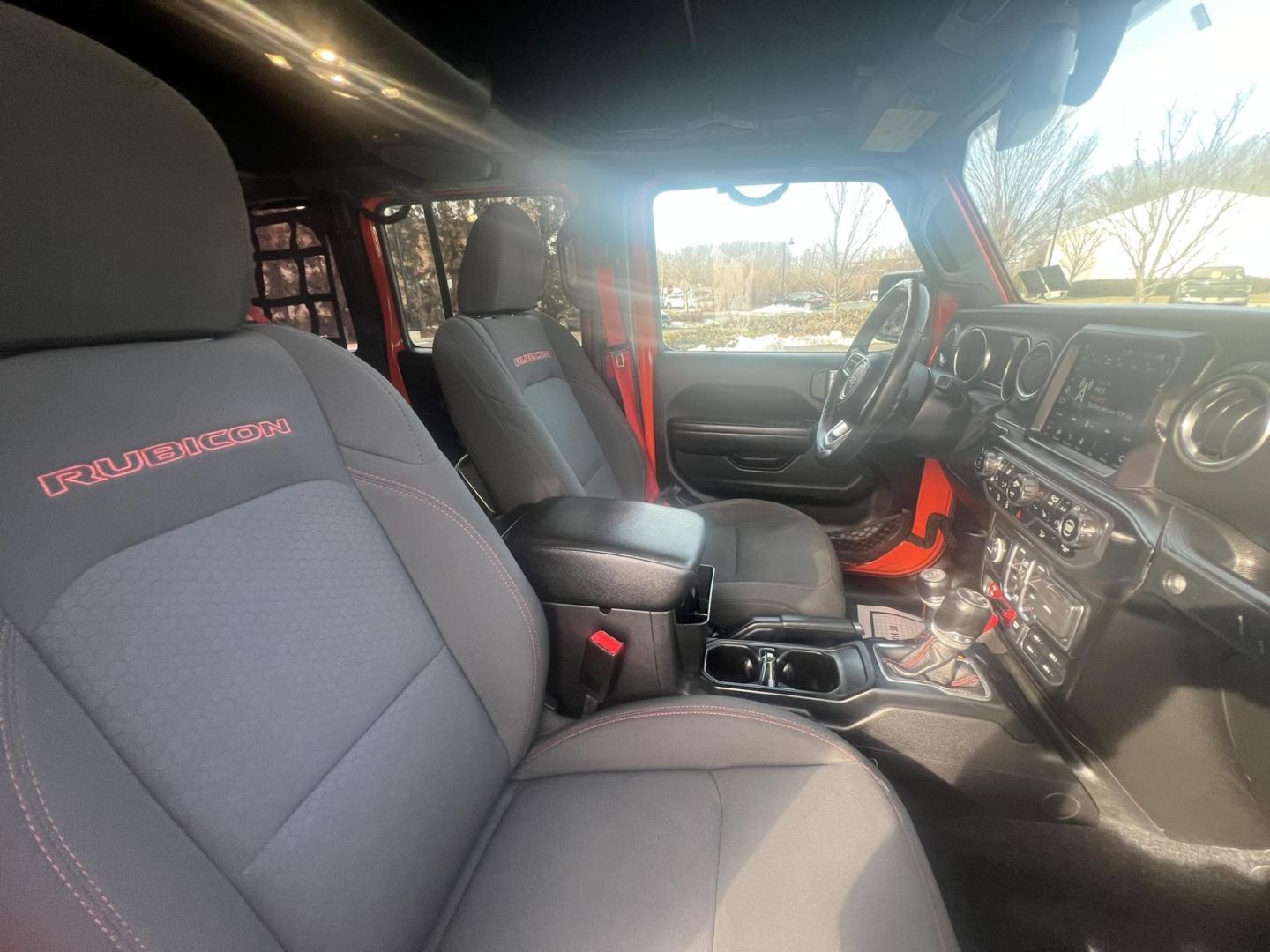 2020 Orange /Black/gray Jeep Wrangler Unlimited Rubicon (1C4HJXFN8LW) with an 2.0L L4 DOHC 16V TURBO engine, 6A transmission, located at 1018 Brunswick Ave, Trenton, NJ, 08638, (609) 989-0900, 40.240086, -74.748085 - Amazing! That is how you describe this Recon Edition Rubicon. Loaded up w the every option and so many extra accessories including 37' tires, warn winch, custom exhaust, tubular nerf doors and more! This one owner Jeep was taken care of and garage kept with no expense spared and an estimate of appro - Photo#18