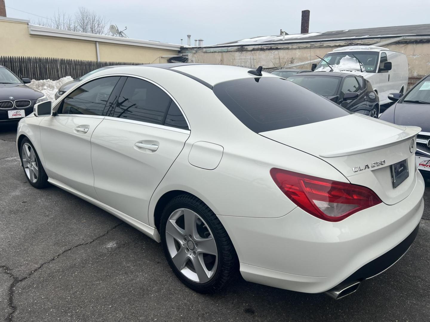 2016 White /Black Leather Mercedes-Benz CLA-Class CLA250 4MATIC (WDDSJ4GB6GN) with an 2.0L L4 DOHC 16V engine, 7A transmission, located at 1018 Brunswick Ave, Trenton, NJ, 08638, (609) 989-0900, 40.240086, -74.748085 - Here is a super clean CLA 4 matic Mercedes! Always serviced by the dealer and in like new condition! Freshly detailed and ready for new ownership, This white beauty will not last long so call Anthony to set up an appointment to see and drive this sharp vehicle! 609-273-5100. - Photo#4