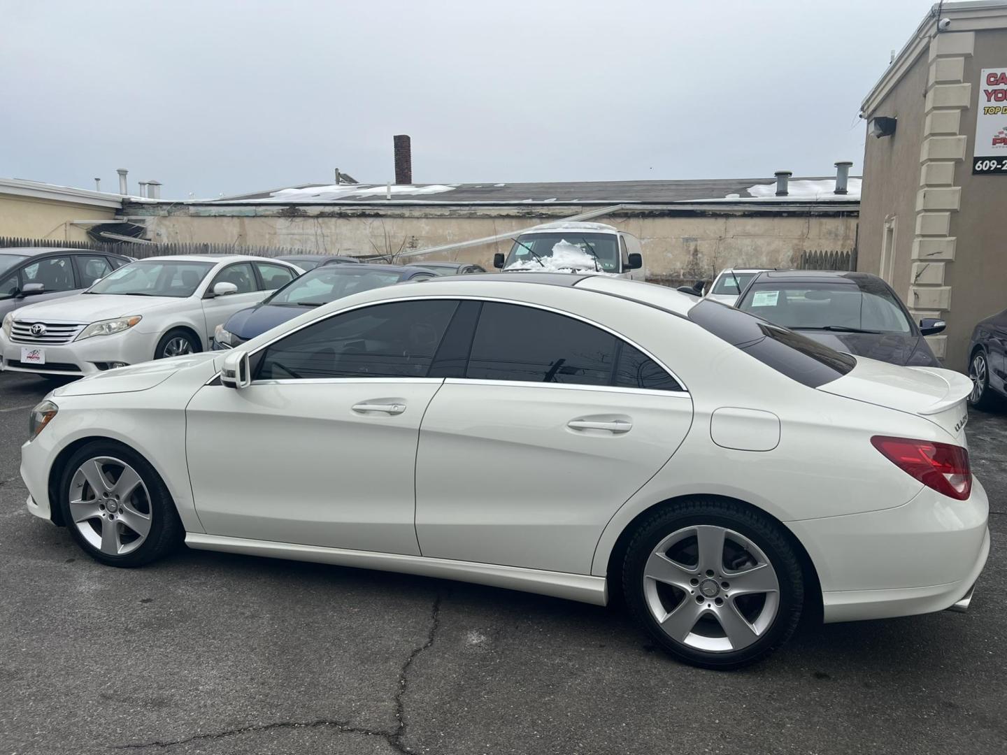 2016 White /Black Leather Mercedes-Benz CLA-Class CLA250 4MATIC (WDDSJ4GB6GN) with an 2.0L L4 DOHC 16V engine, 7A transmission, located at 1018 Brunswick Ave, Trenton, NJ, 08638, (609) 989-0900, 40.240086, -74.748085 - Here is a super clean CLA 4 matic Mercedes! Always serviced by the dealer and in like new condition! Freshly detailed and ready for new ownership, This white beauty will not last long so call Anthony to set up an appointment to see and drive this sharp vehicle! 609-273-5100. - Photo#3