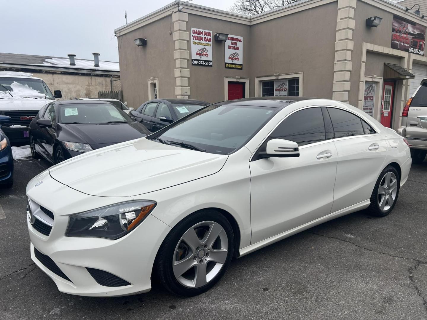 2016 White /Black Leather Mercedes-Benz CLA-Class CLA250 4MATIC (WDDSJ4GB6GN) with an 2.0L L4 DOHC 16V engine, 7A transmission, located at 1018 Brunswick Ave, Trenton, NJ, 08638, (609) 989-0900, 40.240086, -74.748085 - Here is a super clean CLA 4 matic Mercedes! Always serviced by the dealer and in like new condition! Freshly detailed and ready for new ownership, This white beauty will not last long so call Anthony to set up an appointment to see and drive this sharp vehicle! 609-273-5100. - Photo#7