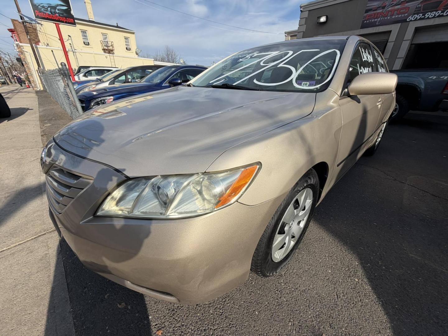 2009 Gold /beige Toyota Camry CE 5-Spd AT (4T1BE46K99U) with an 2.4L L4 DOHC 16V engine, 5-Speed Automatic Overdrive transmission, located at 1018 Brunswick Ave, Trenton, NJ, 08638, (609) 989-0900, 40.240086, -74.748085 - Here is a real nice and low mile, one owner Toyota Camry! Just serviced and detailed and ready for next ownership! Super clean and needs nothing at all, please call Anthony to set up a time to test drive,609-273-5100 - Photo#0