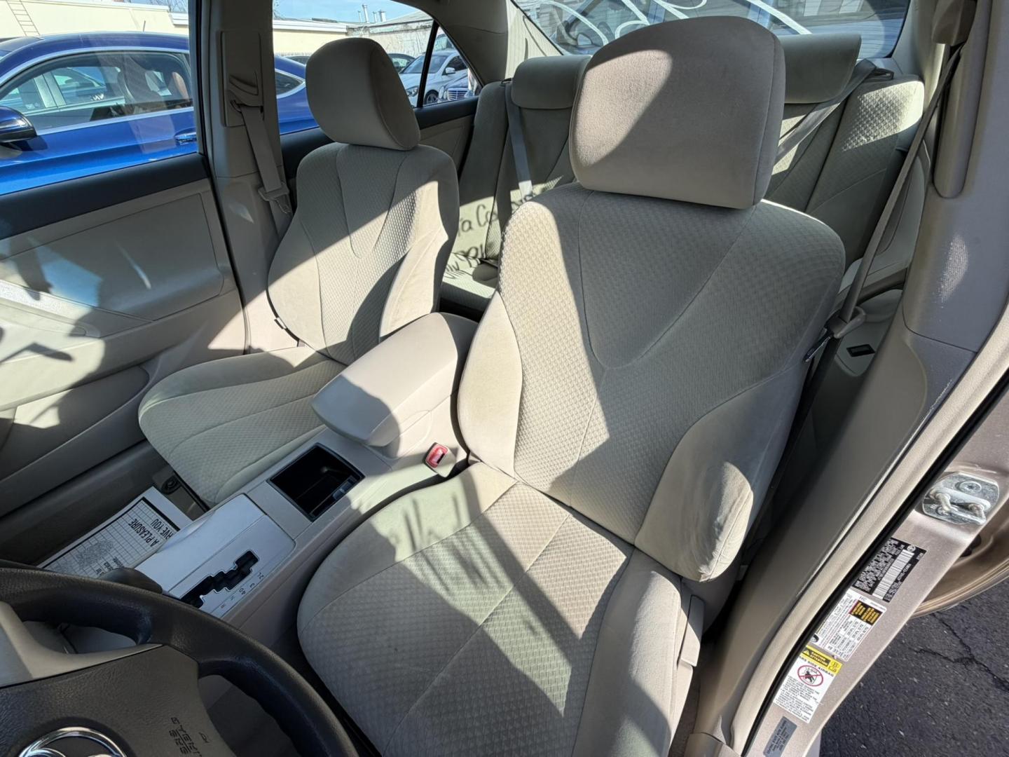 2009 Gold /beige Toyota Camry CE 5-Spd AT (4T1BE46K99U) with an 2.4L L4 DOHC 16V engine, 5-Speed Automatic Overdrive transmission, located at 1018 Brunswick Ave, Trenton, NJ, 08638, (609) 989-0900, 40.240086, -74.748085 - Here is a real nice and low mile, one owner Toyota Camry! Just serviced and detailed and ready for next ownership! Super clean and needs nothing at all, please call Anthony to set up a time to test drive,609-273-5100 - Photo#5