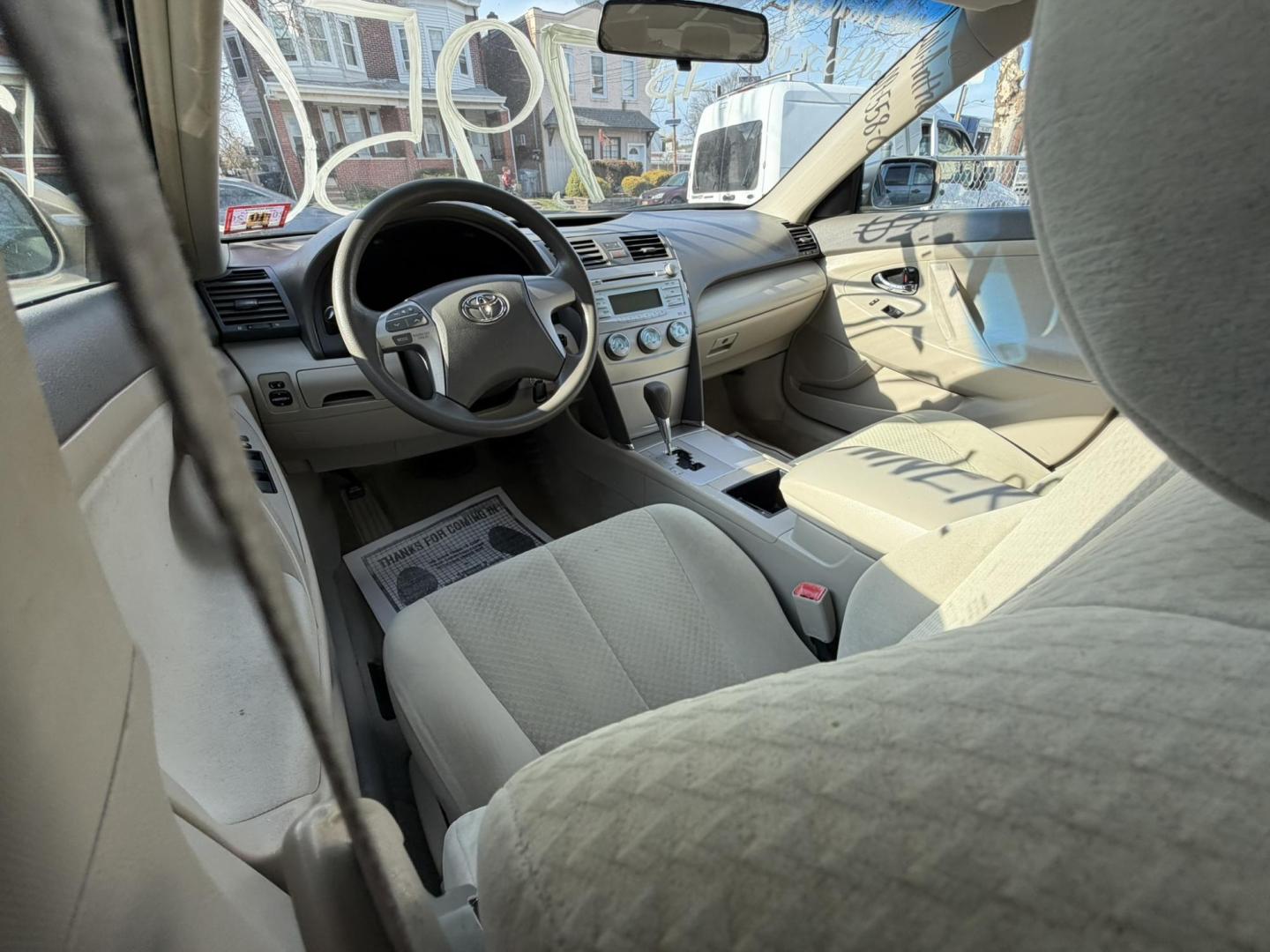 2009 Gold /beige Toyota Camry CE 5-Spd AT (4T1BE46K99U) with an 2.4L L4 DOHC 16V engine, 5-Speed Automatic Overdrive transmission, located at 1018 Brunswick Ave, Trenton, NJ, 08638, (609) 989-0900, 40.240086, -74.748085 - Here is a real nice and low mile, one owner Toyota Camry! Just serviced and detailed and ready for next ownership! Super clean and needs nothing at all, please call Anthony to set up a time to test drive,609-273-5100 - Photo#8