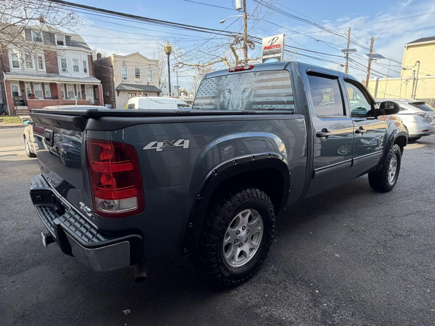 2011 BLUE /Black GMC Sierra 1500 SLE Crew Cab 4WD (3GTP2VE39BG) with an 5.3L V8 OHV 16V FFV engine, 4-Speed Automatic transmission, located at 1018 Brunswick Ave, Trenton, NJ, 08638, (609) 989-0900, 40.240086, -74.748085 - Here is a super clean GMC Sierra crew cab! Just serviced and detailed to perfection and a must see and drive ASAP! Call Anthony to set up an appointment as this Truck will not last long! 609-273-5100 - Photo#2