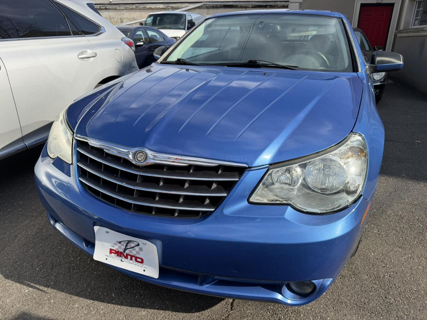 2008 BLUE /Gray Leather Chrysler Sebring Convertible Touring (1C3LC55R78N) with an 2.7L V6 DOHC 24V FFV engine, 4-Speed Automatic Overdrive transmission, located at 1018 Brunswick Ave, Trenton, NJ, 08638, (609) 989-0900, 40.240086, -74.748085- Photo#7