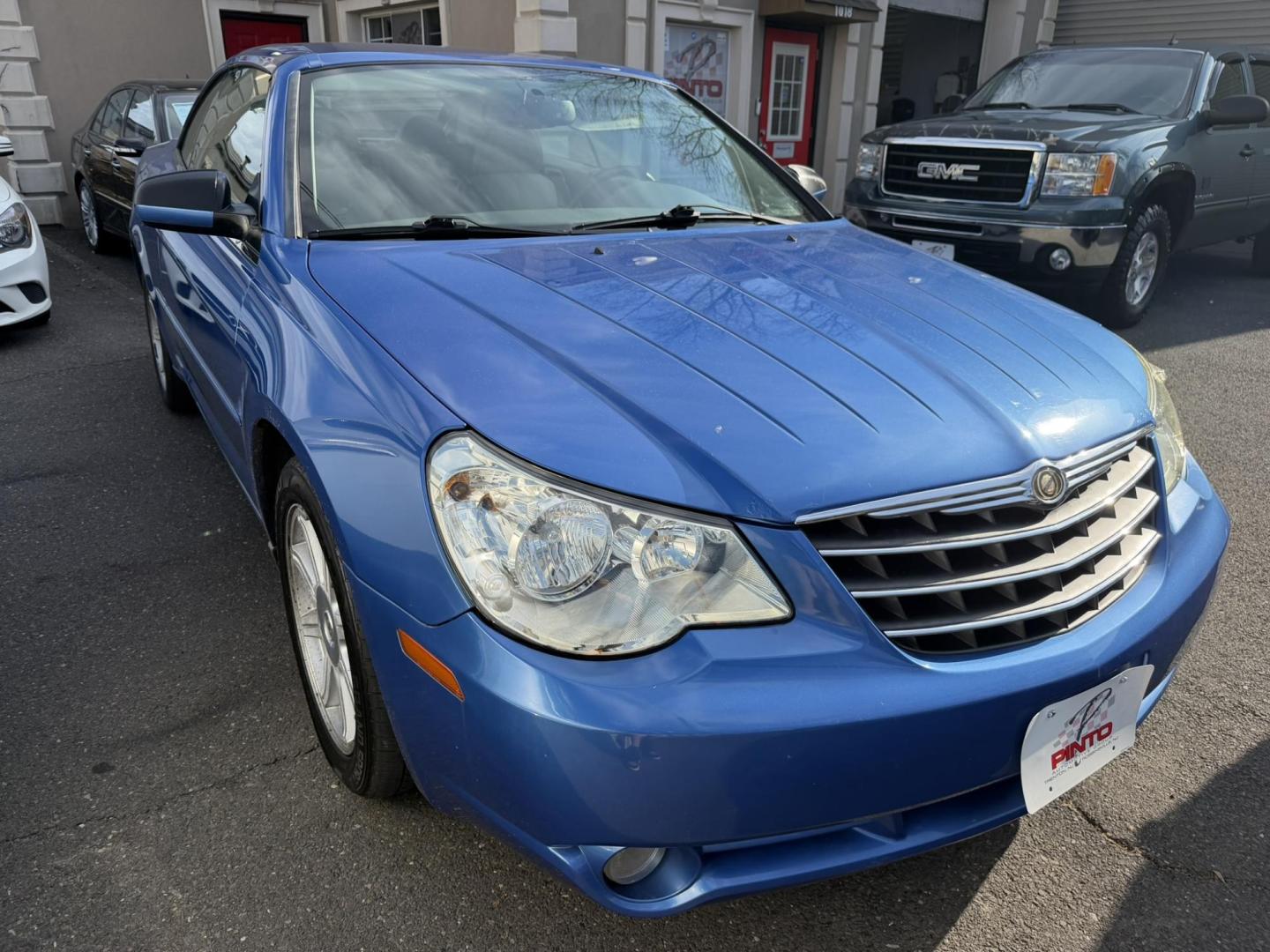 2008 BLUE /Gray Leather Chrysler Sebring Convertible Touring (1C3LC55R78N) with an 2.7L V6 DOHC 24V FFV engine, 4-Speed Automatic Overdrive transmission, located at 1018 Brunswick Ave, Trenton, NJ, 08638, (609) 989-0900, 40.240086, -74.748085- Photo#8