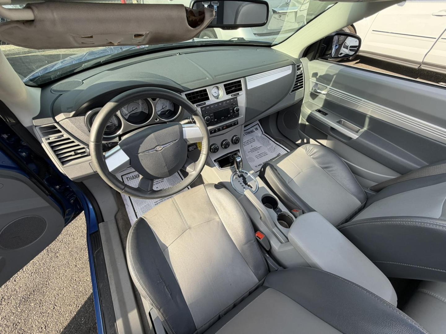 2008 BLUE /Gray Leather Chrysler Sebring Convertible Touring (1C3LC55R78N) with an 2.7L V6 DOHC 24V FFV engine, 4-Speed Automatic Overdrive transmission, located at 1018 Brunswick Ave, Trenton, NJ, 08638, (609) 989-0900, 40.240086, -74.748085- Photo#13