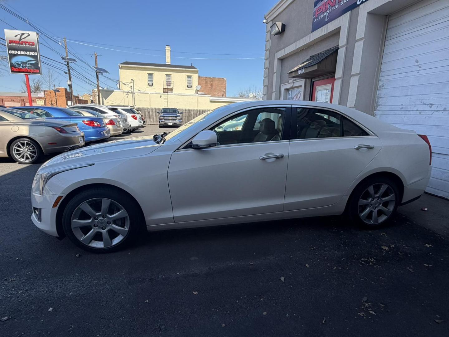 2013 White /Tan Leather Cadillac ATS 2.0L Performance AWD (1G6AJ5SXXD0) with an 2.0L L4 DOHC 16V engine, 6-Speed Automatic transmission, located at 1018 Brunswick Ave, Trenton, NJ, 08638, (609) 989-0900, 40.240086, -74.748085 - This Cadillac is a 1 owner very well maintained gem! Just serviced up and ready to go! A really great color combo and detailed to perfection! Please call Anthony to set up a time to see this beautiful Caddy ATS, 609-273-5100 - Photo#4
