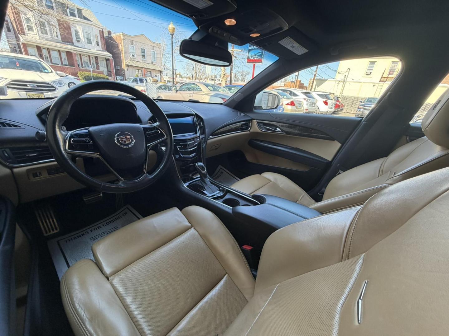 2013 White /Tan Leather Cadillac ATS 2.0L Performance AWD (1G6AJ5SXXD0) with an 2.0L L4 DOHC 16V engine, 6-Speed Automatic transmission, located at 1018 Brunswick Ave, Trenton, NJ, 08638, (609) 989-0900, 40.240086, -74.748085 - This Cadillac is a 1 owner very well maintained gem! Just serviced up and ready to go! A really great color combo and detailed to perfection! Please call Anthony to set up a time to see this beautiful Caddy ATS, 609-273-5100 - Photo#8