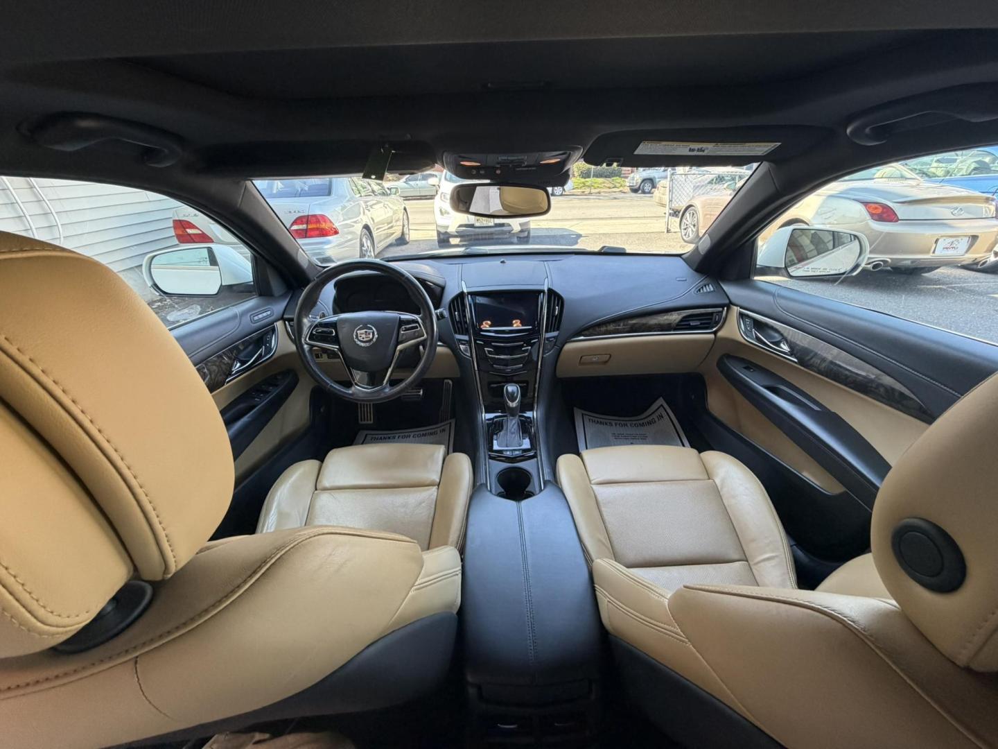 2013 White /Tan Leather Cadillac ATS 2.0L Performance AWD (1G6AJ5SXXD0) with an 2.0L L4 DOHC 16V engine, 6-Speed Automatic transmission, located at 1018 Brunswick Ave, Trenton, NJ, 08638, (609) 989-0900, 40.240086, -74.748085 - This Cadillac is a 1 owner very well maintained gem! Just serviced up and ready to go! A really great color combo and detailed to perfection! Please call Anthony to set up a time to see this beautiful Caddy ATS, 609-273-5100 - Photo#9