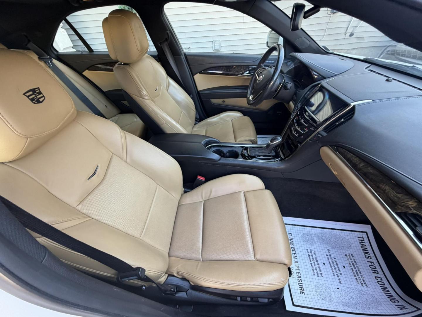 2013 White /Tan Leather Cadillac ATS 2.0L Performance AWD (1G6AJ5SXXD0) with an 2.0L L4 DOHC 16V engine, 6-Speed Automatic transmission, located at 1018 Brunswick Ave, Trenton, NJ, 08638, (609) 989-0900, 40.240086, -74.748085 - This Cadillac is a 1 owner very well maintained gem! Just serviced up and ready to go! A really great color combo and detailed to perfection! Please call Anthony to set up a time to see this beautiful Caddy ATS, 609-273-5100 - Photo#12