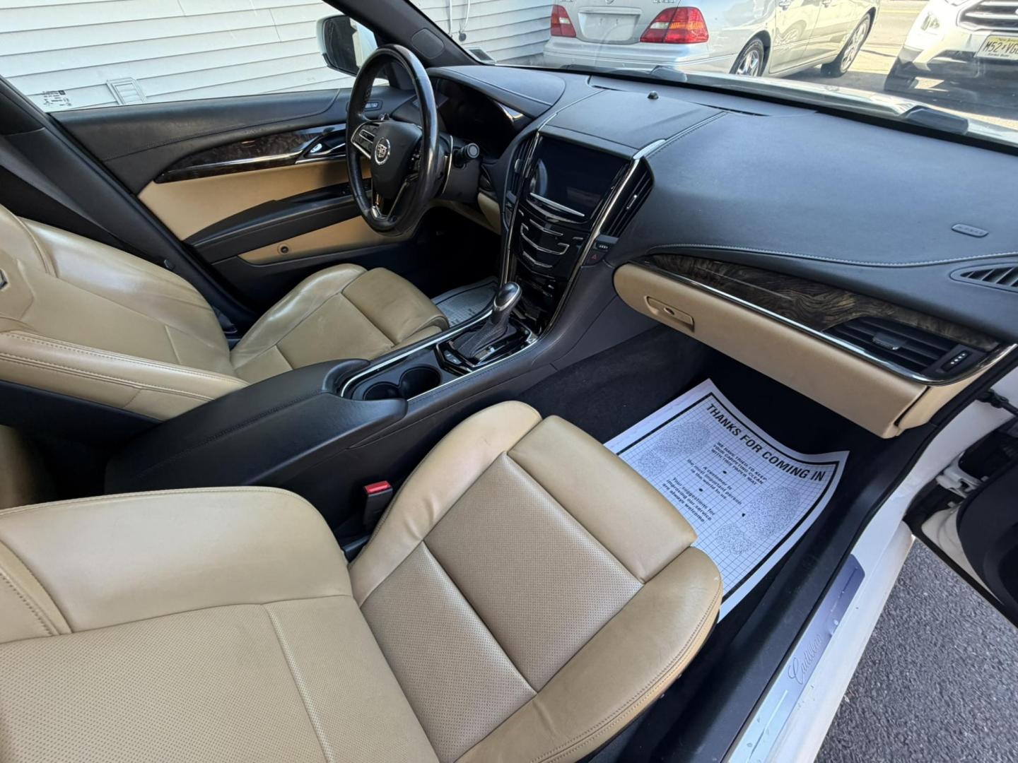 2013 White /Tan Leather Cadillac ATS 2.0L Performance AWD (1G6AJ5SXXD0) with an 2.0L L4 DOHC 16V engine, 6-Speed Automatic transmission, located at 1018 Brunswick Ave, Trenton, NJ, 08638, (609) 989-0900, 40.240086, -74.748085 - This Cadillac is a 1 owner very well maintained gem! Just serviced up and ready to go! A really great color combo and detailed to perfection! Please call Anthony to set up a time to see this beautiful Caddy ATS, 609-273-5100 - Photo#14