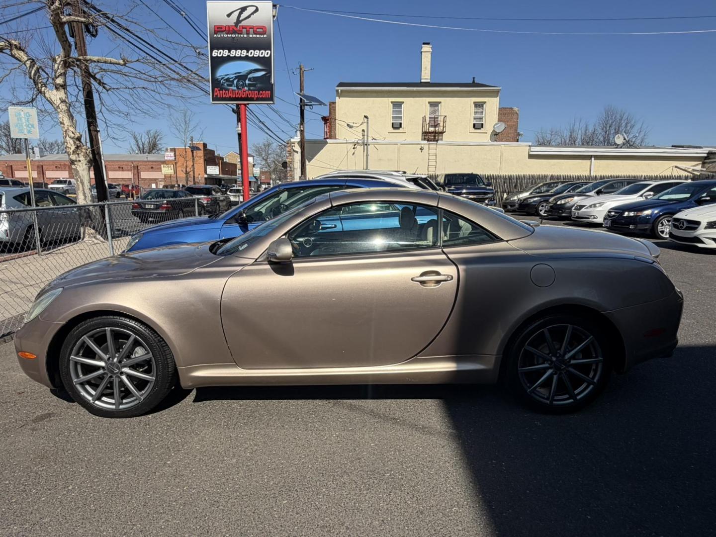 2004 Gold /Tan Leather Lexus SC 430 Convertible (JTHFN48YX40) with an 4.3L V8 DOHC 32V engine, 5-Speed Automatic Overdrive transmission, located at 1018 Brunswick Ave, Trenton, NJ, 08638, (609) 989-0900, 40.240086, -74.748085 - A real nice 1- owner, well kept Lexus SC 430! Serviced up since new, a great color combo, detailed to perfection and ready for the next owner to enjoy with the top down this season! Please call Anthony to set up a time to see and drive this beauty!! 609-273-5100 - Photo#4