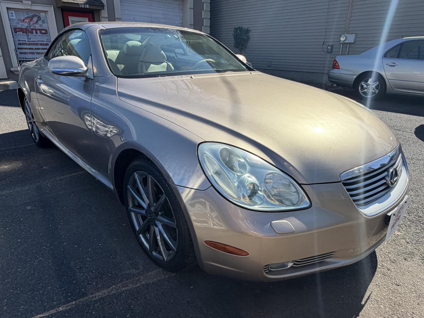 2004 Gold /Tan Leather Lexus SC 430 Convertible (JTHFN48YX40) with an 4.3L V8 DOHC 32V engine, 5-Speed Automatic Overdrive transmission, located at 1018 Brunswick Ave, Trenton, NJ, 08638, (609) 989-0900, 40.240086, -74.748085 - A real nice 1- owner, well kept Lexus SC 430! Serviced up since new, a great color combo, detailed to perfection and ready for the next owner to enjoy with the top down this season! Please call Anthony to set up a time to see and drive this beauty!! 609-273-5100 - Photo#0