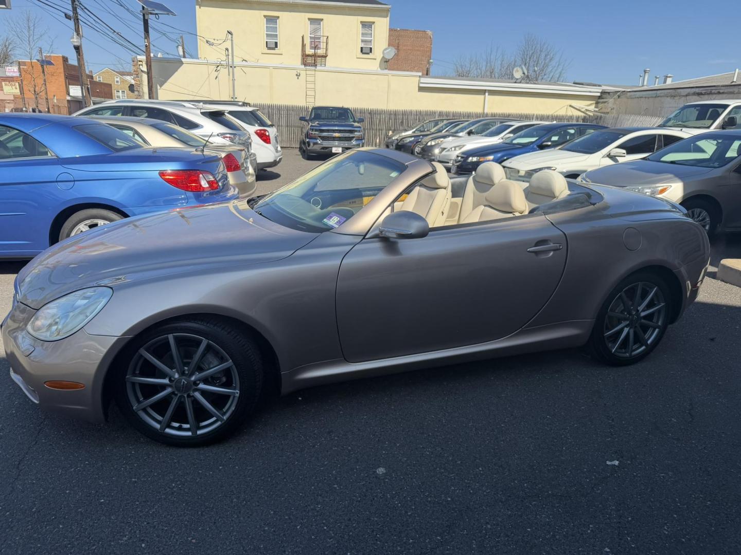 2004 Gold /Tan Leather Lexus SC 430 Convertible (JTHFN48YX40) with an 4.3L V8 DOHC 32V engine, 5-Speed Automatic Overdrive transmission, located at 1018 Brunswick Ave, Trenton, NJ, 08638, (609) 989-0900, 40.240086, -74.748085 - A real nice 1- owner, well kept Lexus SC 430! Serviced up since new, a great color combo, detailed to perfection and ready for the next owner to enjoy with the top down this season! Please call Anthony to set up a time to see and drive this beauty!! 609-273-5100 - Photo#8