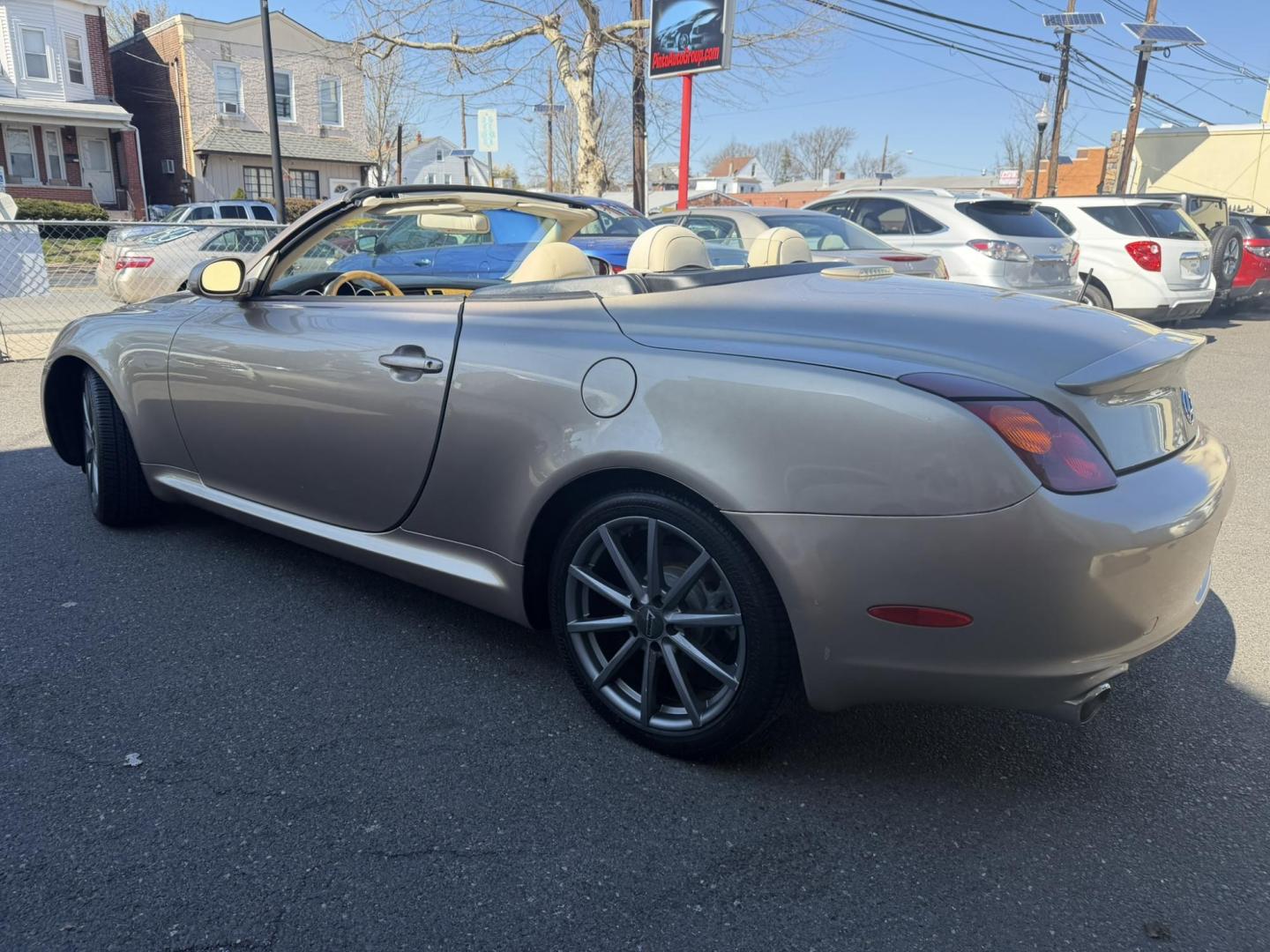 2004 Gold /Tan Leather Lexus SC 430 Convertible (JTHFN48YX40) with an 4.3L V8 DOHC 32V engine, 5-Speed Automatic Overdrive transmission, located at 1018 Brunswick Ave, Trenton, NJ, 08638, (609) 989-0900, 40.240086, -74.748085 - A real nice 1- owner, well kept Lexus SC 430! Serviced up since new, a great color combo, detailed to perfection and ready for the next owner to enjoy with the top down this season! Please call Anthony to set up a time to see and drive this beauty!! 609-273-5100 - Photo#9