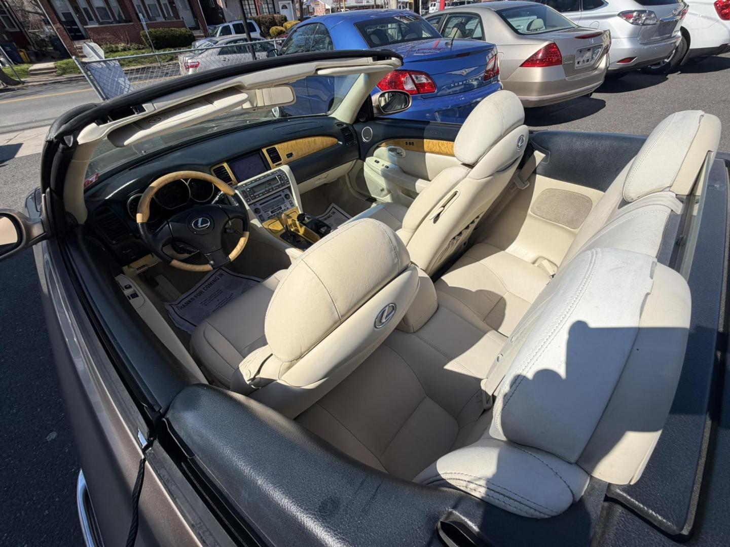 2004 Gold /Tan Leather Lexus SC 430 Convertible (JTHFN48YX40) with an 4.3L V8 DOHC 32V engine, 5-Speed Automatic Overdrive transmission, located at 1018 Brunswick Ave, Trenton, NJ, 08638, (609) 989-0900, 40.240086, -74.748085 - A real nice 1- owner, well kept Lexus SC 430! Serviced up since new, a great color combo, detailed to perfection and ready for the next owner to enjoy with the top down this season! Please call Anthony to set up a time to see and drive this beauty!! 609-273-5100 - Photo#21