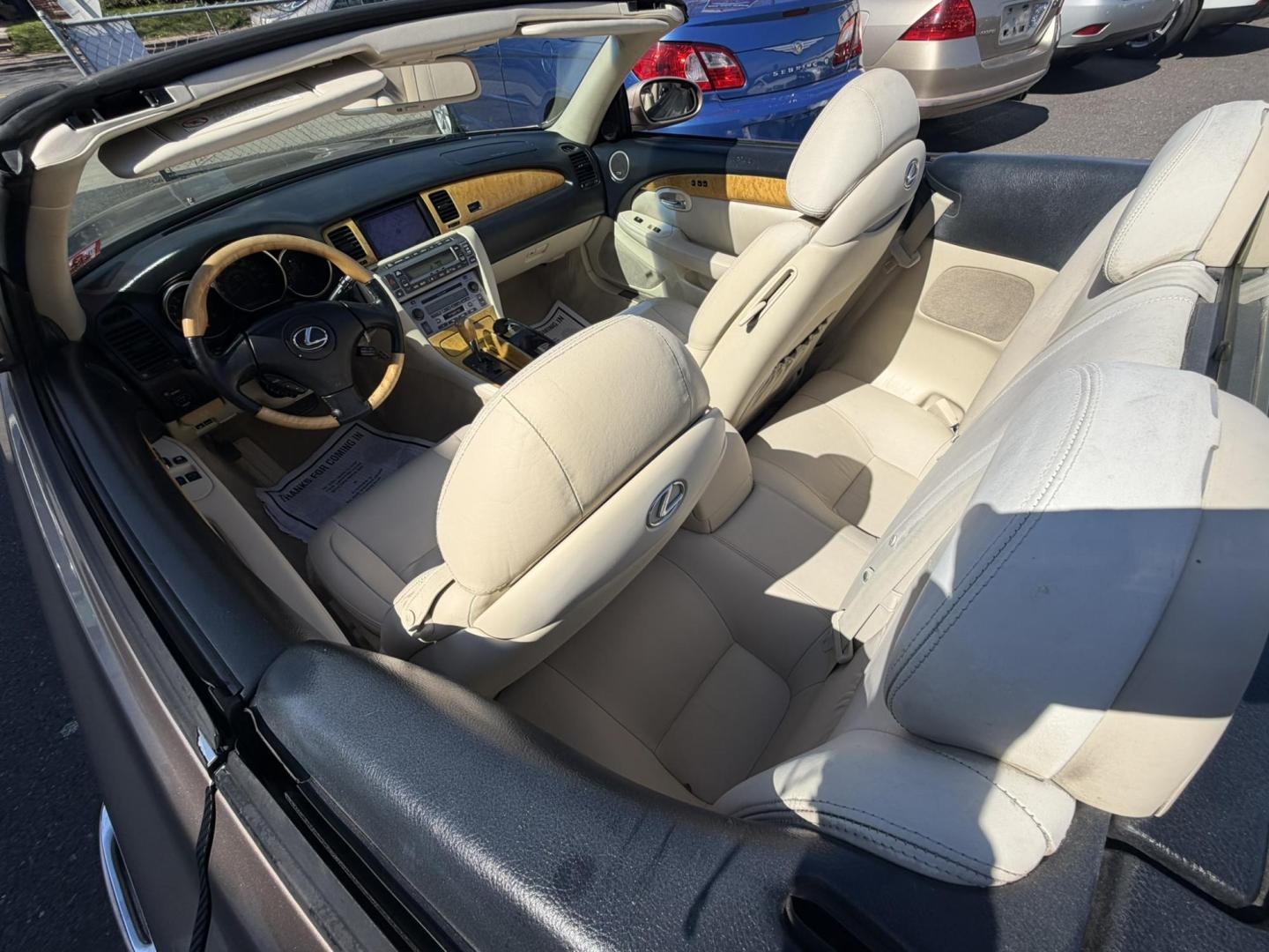 2004 Gold /Tan Leather Lexus SC 430 Convertible (JTHFN48YX40) with an 4.3L V8 DOHC 32V engine, 5-Speed Automatic Overdrive transmission, located at 1018 Brunswick Ave, Trenton, NJ, 08638, (609) 989-0900, 40.240086, -74.748085 - A real nice 1- owner, well kept Lexus SC 430! Serviced up since new, a great color combo, detailed to perfection and ready for the next owner to enjoy with the top down this season! Please call Anthony to set up a time to see and drive this beauty!! 609-273-5100 - Photo#22