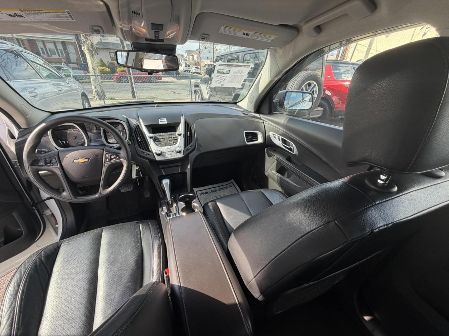 2014 White /Black/gray Chevrolet Equinox LS 2WD (2GNALAEK3E1) with an 2.4L L4 DOHC 16V FFV engine, 6-Speed Automatic transmission, located at 1018 Brunswick Ave, Trenton, NJ, 08638, (609) 989-0900, 40.240086, -74.748085 - Here is a very clean Chevy Equinox that has been serviced up and detailed to perfection and ready for new ownership! Loaded up with leather interior and alloy wheels. Financing Available!! - Photo#9