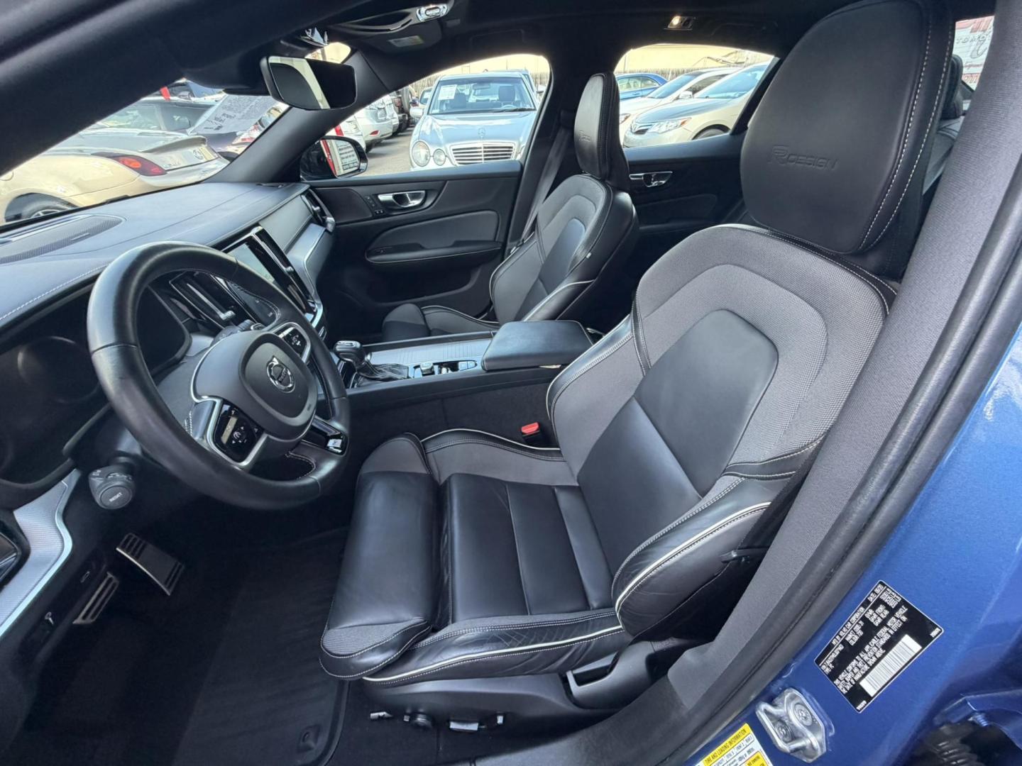 2020 BLUE /Black Volvo S60 T6 R-Design AWD (7JRA22TM0LG) with an 2.0L L4 DOHC 16V engine, 8A transmission, located at 1018 Brunswick Ave, Trenton, NJ, 08638, (609) 989-0900, 40.240086, -74.748085 - This S60 T6 R-design is a perfect color combo! Equipped with all the R-Design features,($6850 option) Advanced package($2500 option), Polestar and heated Rear seats and steering wheel. Fully serviced by Volvo dealer since new! A rare color combo of Bursting Blue metal w Black R design leather interi- Photo#29