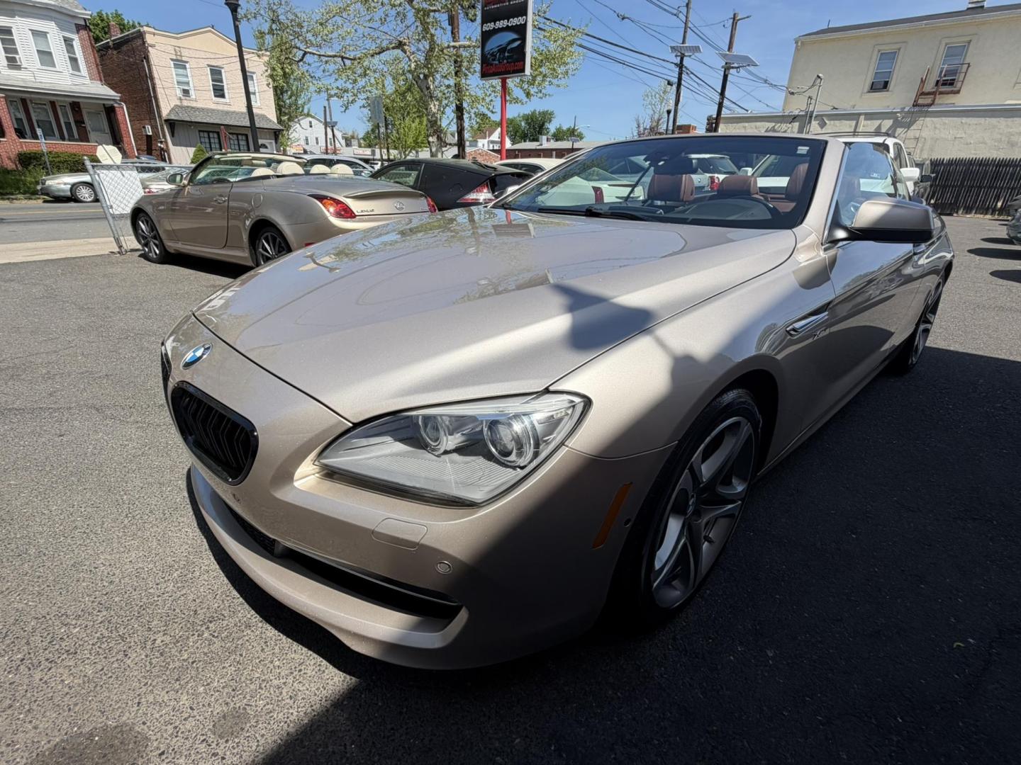 2012 Gold /Tan Leather BMW 6-Series 650i Convertible (WBALZ5C54CC) with an 4.4L V8 DOHC 32V TURBO engine, 6-Speed Manual transmission, located at 1018 Brunswick Ave, Trenton, NJ, 08638, (609) 989-0900, 40.240086, -74.748085 - Convertible season is here! This car is ready for the sun and ready for someone to own this beauty! Regularly maintained throughout its time, this vehicle will go the distance! If you are looking for a second car or summer toy, this BMW 650i is perfect for the price! Please call Anthony to set up a - Photo#9