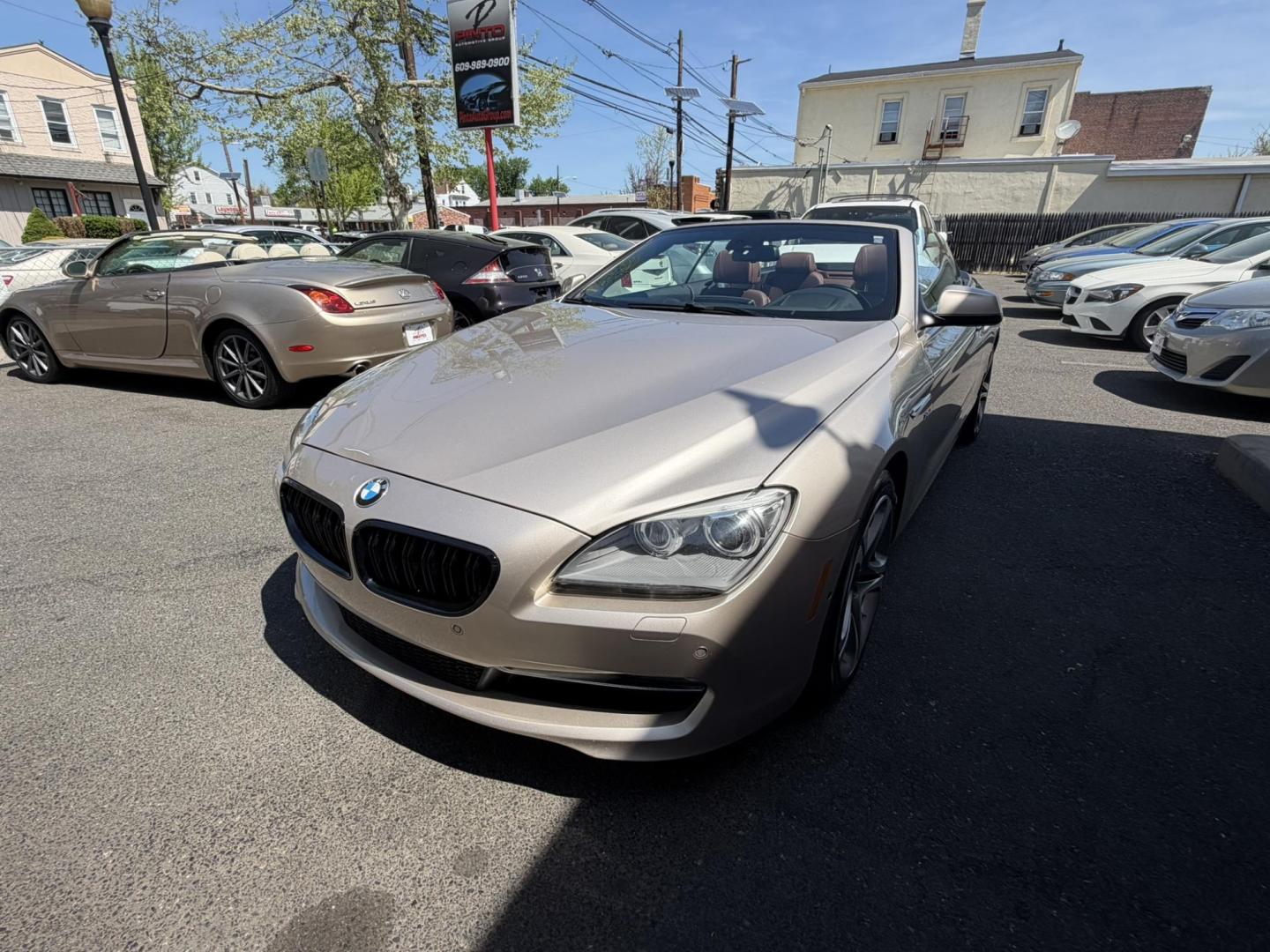 2012 Gold /Tan Leather BMW 6-Series 650i Convertible (WBALZ5C54CC) with an 4.4L V8 DOHC 32V TURBO engine, 6-Speed Manual transmission, located at 1018 Brunswick Ave, Trenton, NJ, 08638, (609) 989-0900, 40.240086, -74.748085 - Convertible season is here! This car is ready for the sun and ready for someone to own this beauty! Regularly maintained throughout its time, this vehicle will go the distance! If you are looking for a second car or summer toy, this BMW 650i is perfect for the price! Please call Anthony to set up a - Photo#10