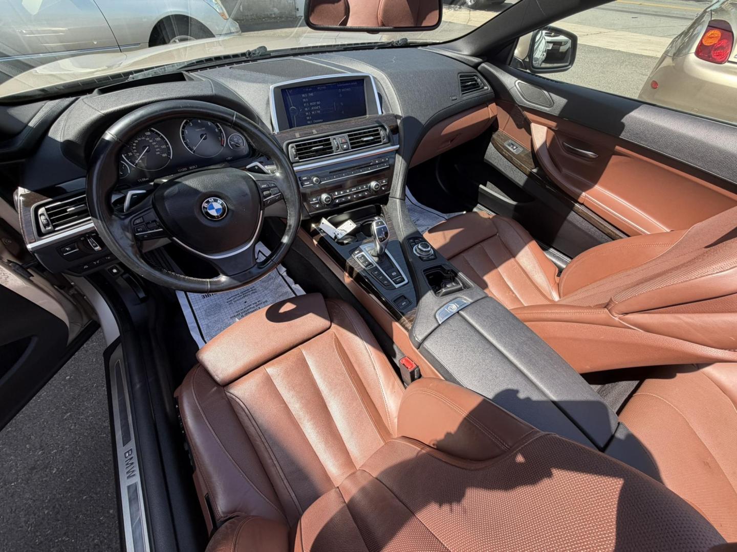 2012 Gold /Tan Leather BMW 6-Series 650i Convertible (WBALZ5C54CC) with an 4.4L V8 DOHC 32V TURBO engine, 6-Speed Manual transmission, located at 1018 Brunswick Ave, Trenton, NJ, 08638, (609) 989-0900, 40.240086, -74.748085 - Convertible season is here! This car is ready for the sun and ready for someone to own this beauty! Regularly maintained throughout its time, this vehicle will go the distance! If you are looking for a second car or summer toy, this BMW 650i is perfect for the price! Please call Anthony to set up a - Photo#22