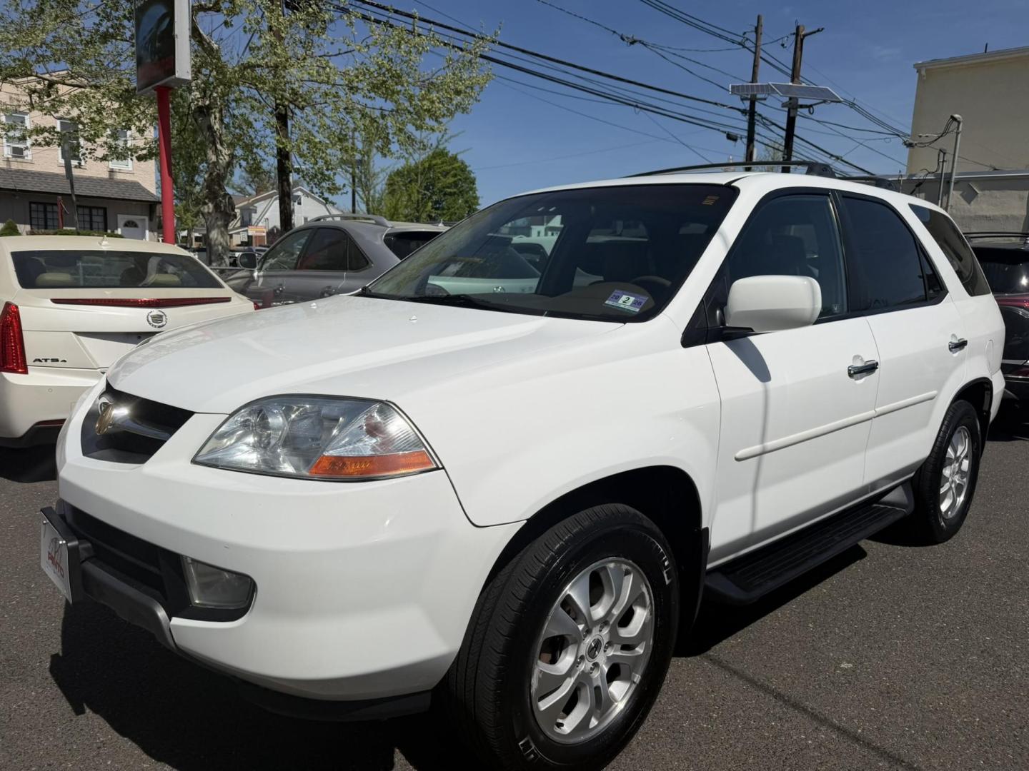 2003 White /Tan Leather Acura MDX Touring with Rear DVD System (2HNYD18733H) with an 3.5L V6 SOHC 24V engine, 5-Speed Automatic Overdrive transmission, located at 1018 Brunswick Ave, Trenton, NJ, 08638, (609) 989-0900, 40.240086, -74.748085 - This Touring model MDX is loaded up and super clean w so much great service history! You can buy this SUV w confidence. A great price for this reliable Acura. A must see and drive ASAP, please call Anthony to set up an appt. 609-273-5100 - Photo#7