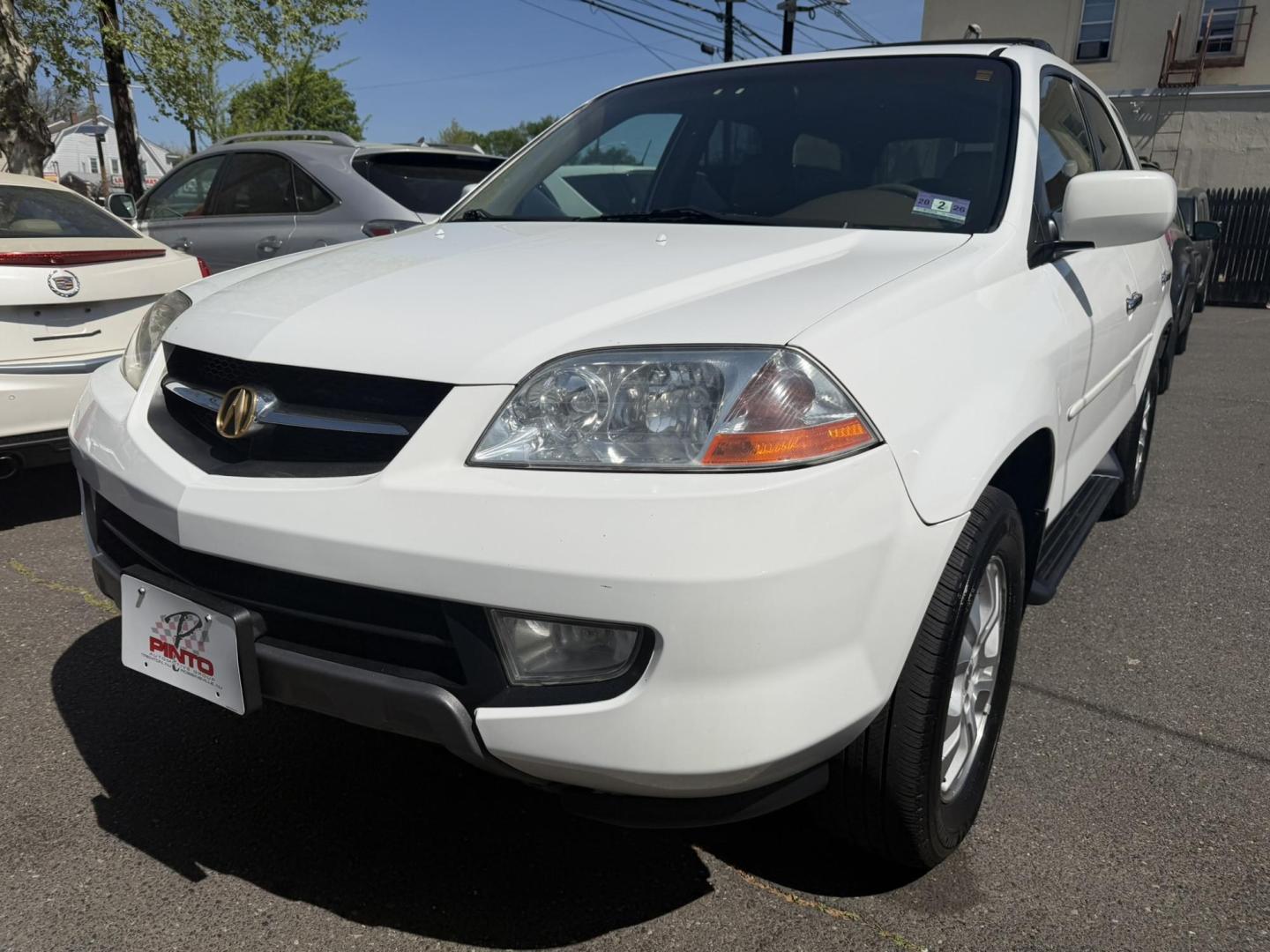 2003 White /Tan Leather Acura MDX Touring with Rear DVD System (2HNYD18733H) with an 3.5L V6 SOHC 24V engine, 5-Speed Automatic Overdrive transmission, located at 1018 Brunswick Ave, Trenton, NJ, 08638, (609) 989-0900, 40.240086, -74.748085 - This Touring model MDX is loaded up and super clean w so much great service history! You can buy this SUV w confidence. A great price for this reliable Acura. A must see and drive ASAP, please call Anthony to set up an appt. 609-273-5100 - Photo#9