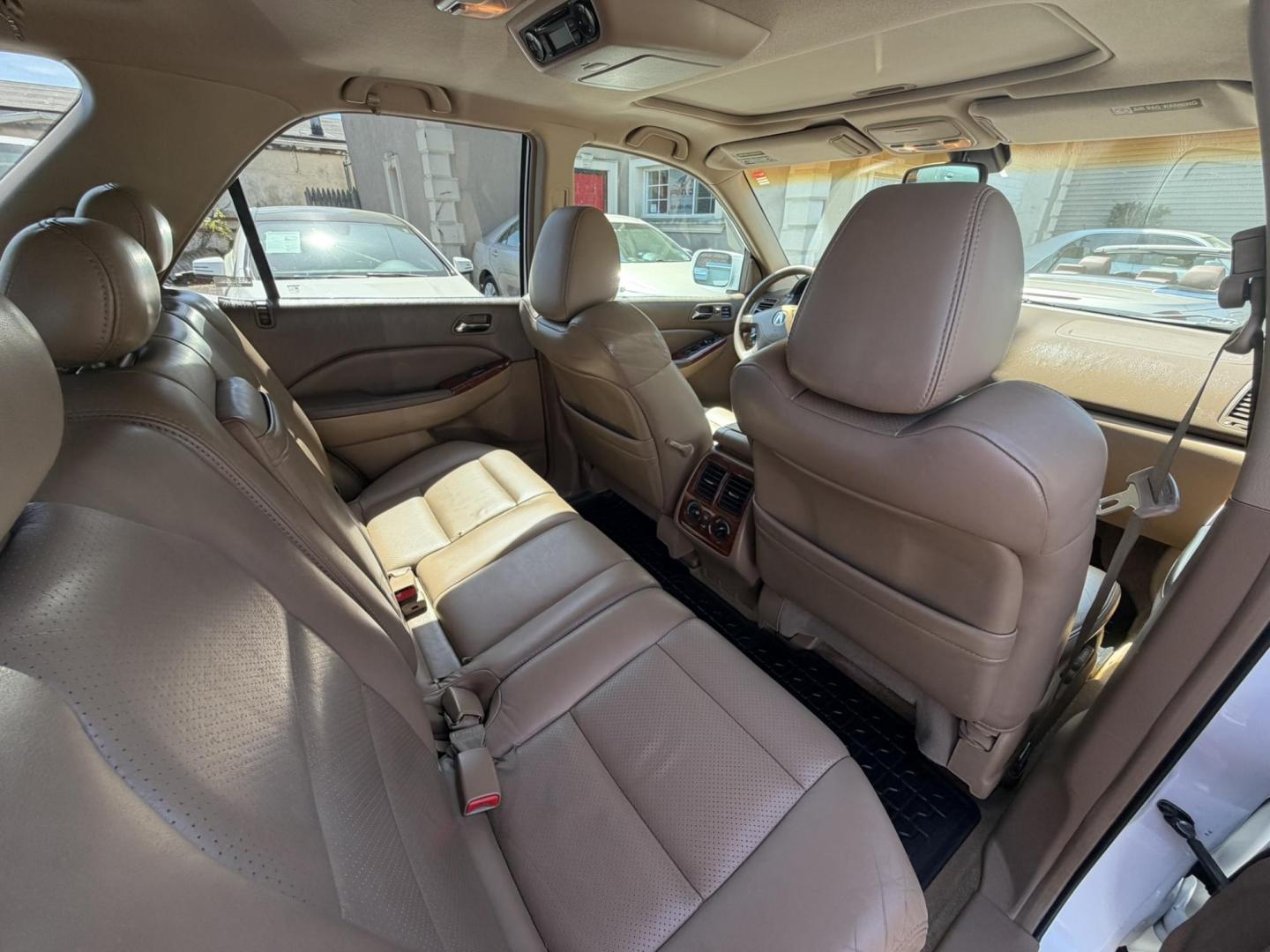 2003 White /Tan Leather Acura MDX Touring with Rear DVD System (2HNYD18733H) with an 3.5L V6 SOHC 24V engine, 5-Speed Automatic Overdrive transmission, located at 1018 Brunswick Ave, Trenton, NJ, 08638, (609) 989-0900, 40.240086, -74.748085 - This Touring model MDX is loaded up and super clean w so much great service history! You can buy this SUV w confidence. A great price for this reliable Acura. A must see and drive ASAP, please call Anthony to set up an appt. 609-273-5100 - Photo#17
