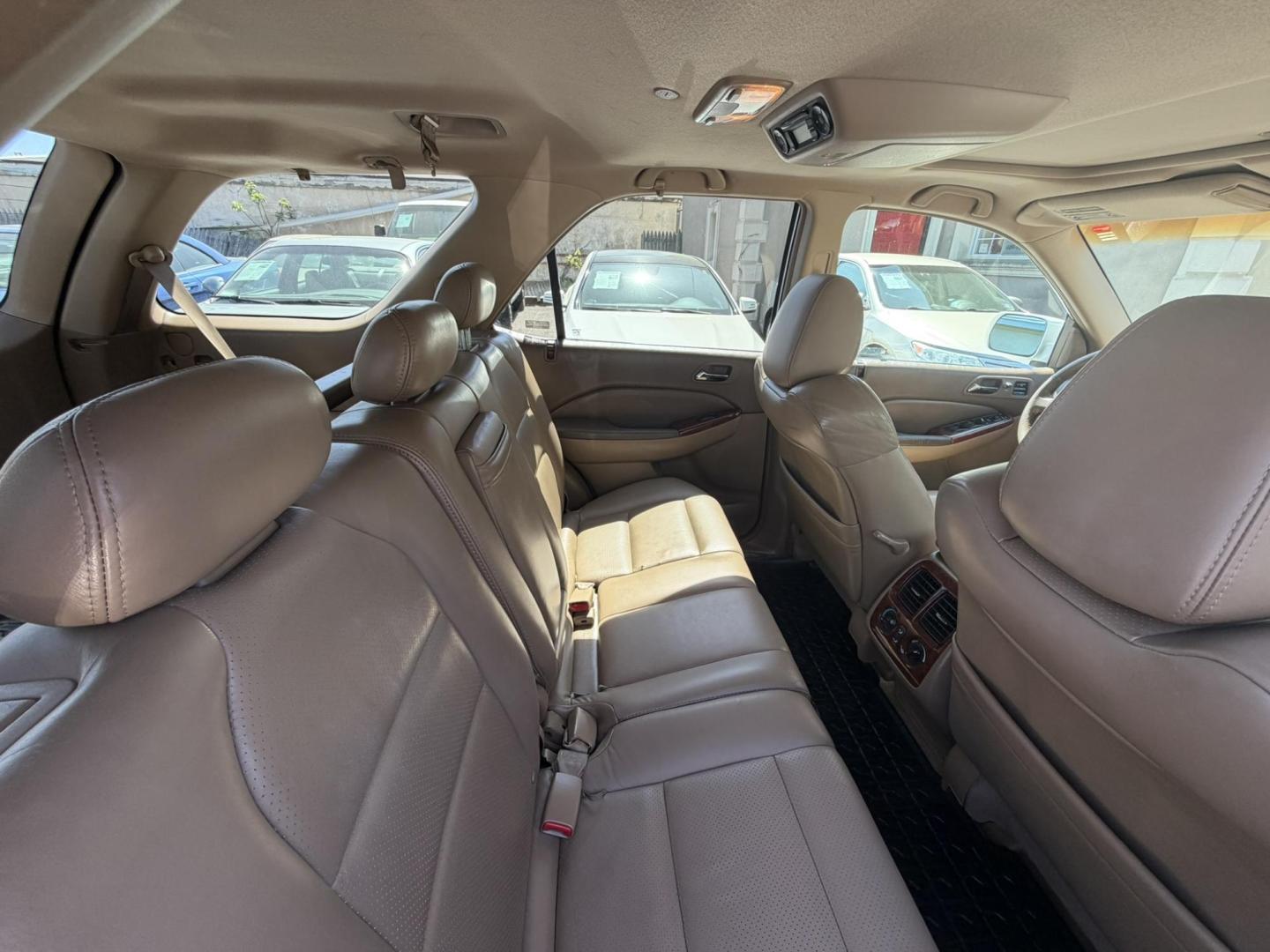 2003 White /Tan Leather Acura MDX Touring with Rear DVD System (2HNYD18733H) with an 3.5L V6 SOHC 24V engine, 5-Speed Automatic Overdrive transmission, located at 1018 Brunswick Ave, Trenton, NJ, 08638, (609) 989-0900, 40.240086, -74.748085 - This Touring model MDX is loaded up and super clean w so much great service history! You can buy this SUV w confidence. A great price for this reliable Acura. A must see and drive ASAP, please call Anthony to set up an appt. 609-273-5100 - Photo#18