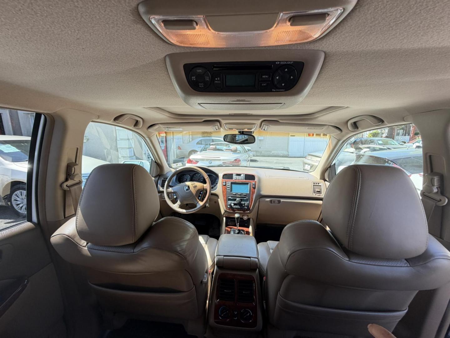 2003 White /Tan Leather Acura MDX Touring with Rear DVD System (2HNYD18733H) with an 3.5L V6 SOHC 24V engine, 5-Speed Automatic Overdrive transmission, located at 1018 Brunswick Ave, Trenton, NJ, 08638, (609) 989-0900, 40.240086, -74.748085 - This Touring model MDX is loaded up and super clean w so much great service history! You can buy this SUV w confidence. A great price for this reliable Acura. A must see and drive ASAP, please call Anthony to set up an appt. 609-273-5100 - Photo#22