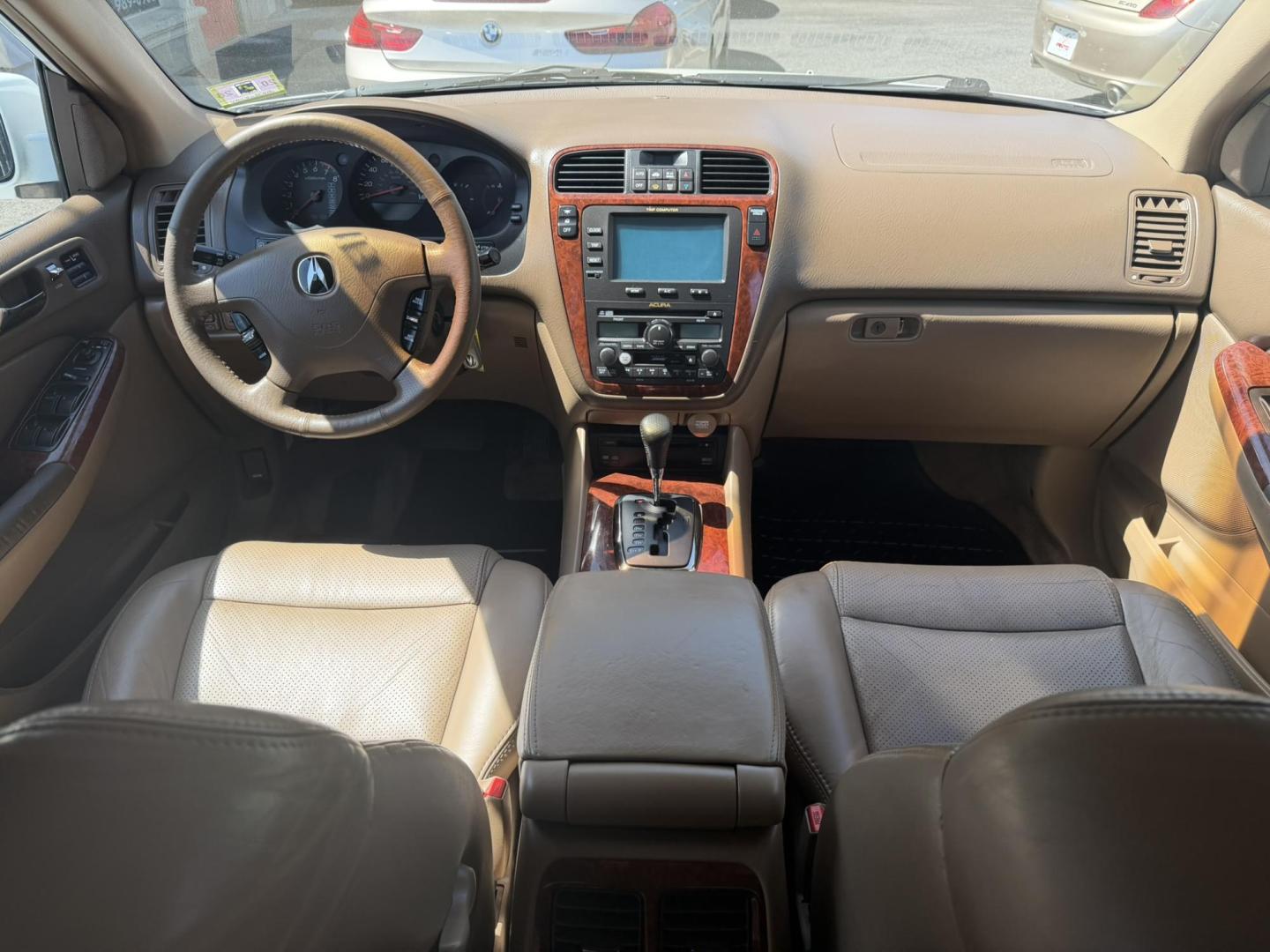 2003 White /Tan Leather Acura MDX Touring with Rear DVD System (2HNYD18733H) with an 3.5L V6 SOHC 24V engine, 5-Speed Automatic Overdrive transmission, located at 1018 Brunswick Ave, Trenton, NJ, 08638, (609) 989-0900, 40.240086, -74.748085 - This Touring model MDX is loaded up and super clean w so much great service history! You can buy this SUV w confidence. A great price for this reliable Acura. A must see and drive ASAP, please call Anthony to set up an appt. 609-273-5100 - Photo#23