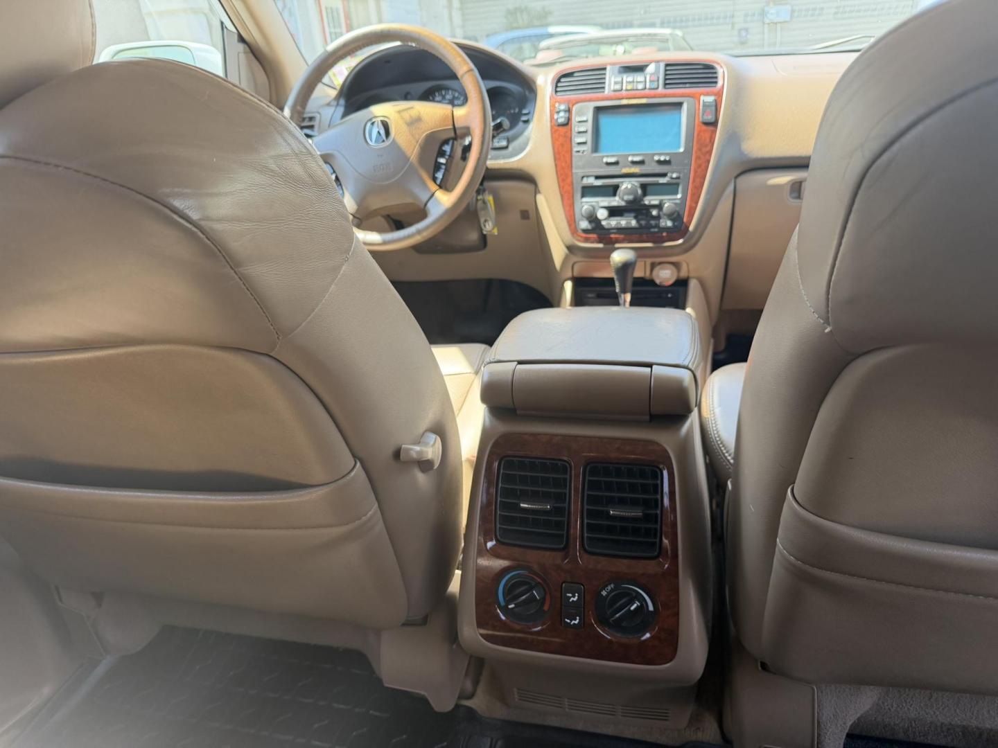 2003 White /Tan Leather Acura MDX Touring with Rear DVD System (2HNYD18733H) with an 3.5L V6 SOHC 24V engine, 5-Speed Automatic Overdrive transmission, located at 1018 Brunswick Ave, Trenton, NJ, 08638, (609) 989-0900, 40.240086, -74.748085 - This Touring model MDX is loaded up and super clean w so much great service history! You can buy this SUV w confidence. A great price for this reliable Acura. A must see and drive ASAP, please call Anthony to set up an appt. 609-273-5100 - Photo#25