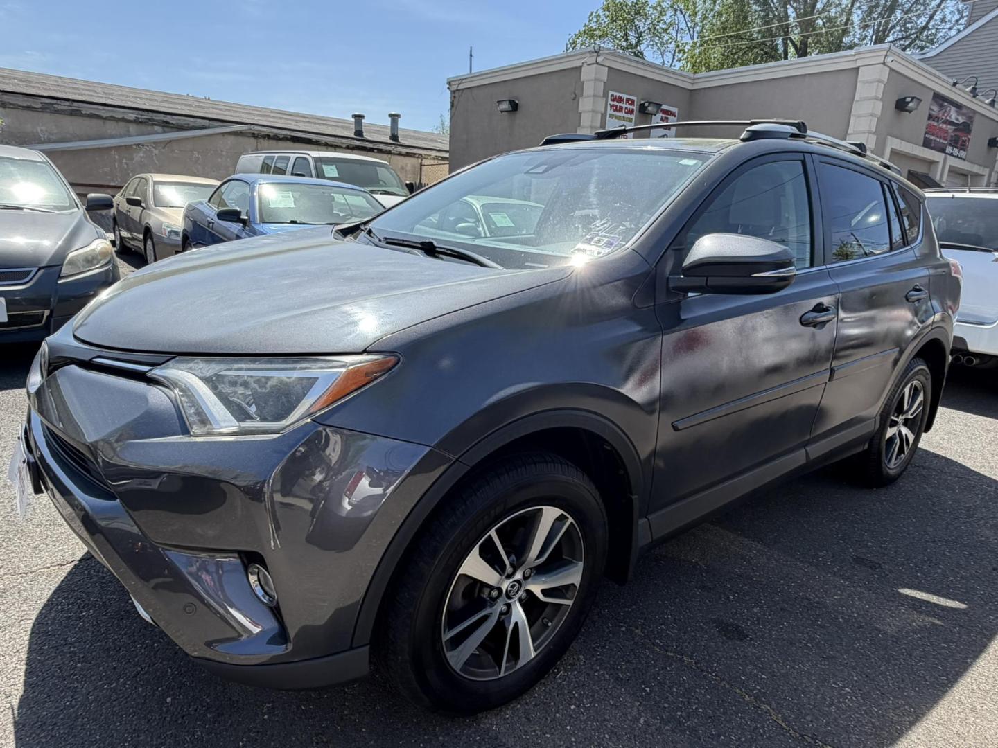 2017 GRAY /Black/gray Toyota RAV4 XLE AWD (JTMRFREVXHJ) with an 2.5L L4 DOHC 16V engine, 6A transmission, located at 1018 Brunswick Ave, Trenton, NJ, 08638, (609) 989-0900, 40.240086, -74.748085 - If you need reliability, This Toyota RAV4 is perfect! Recently serviced and ready for the next 10 years ahead! If you do Uber or Lift, this could be an ideal vehicle for you! Please call Anthony to set up an appt. to come check out. 609-273-5100- Photo#3