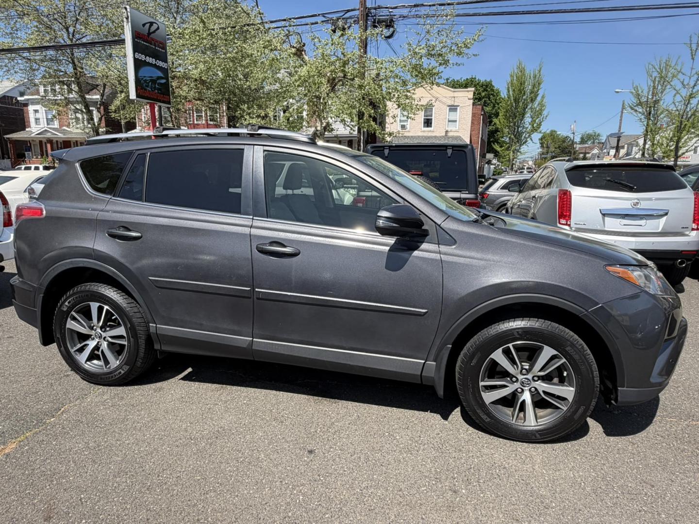 2017 GRAY /Black/gray Toyota RAV4 XLE AWD (JTMRFREVXHJ) with an 2.5L L4 DOHC 16V engine, 6A transmission, located at 1018 Brunswick Ave, Trenton, NJ, 08638, (609) 989-0900, 40.240086, -74.748085 - If you need reliability, This Toyota RAV4 is perfect! Recently serviced and ready for the next 10 years ahead! If you do Uber or Lift, this could be an ideal vehicle for you! Please call Anthony to set up an appt. to come check out. 609-273-5100 - Photo#2