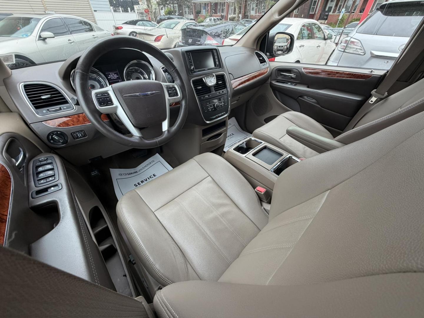 2015 BLACK /Tan Leather Chrysler Town & Country Touring (2C4RC1BG9FR) with an 3.6L V6 DOHC 24V engine, 6-Speed Automatic transmission, located at 1018 Brunswick Ave, Trenton, NJ, 08638, (609) 989-0900, 40.240086, -74.748085 - Here is the cleanest Chrysler Town and Country out there! Serviced regularly and detailed to perfection! This vehicle has extensive maintenance history and is ready for the next 10 years! Please feel free to call Anthony for an appt. to see and drive, 609-273-5100 - Photo#24