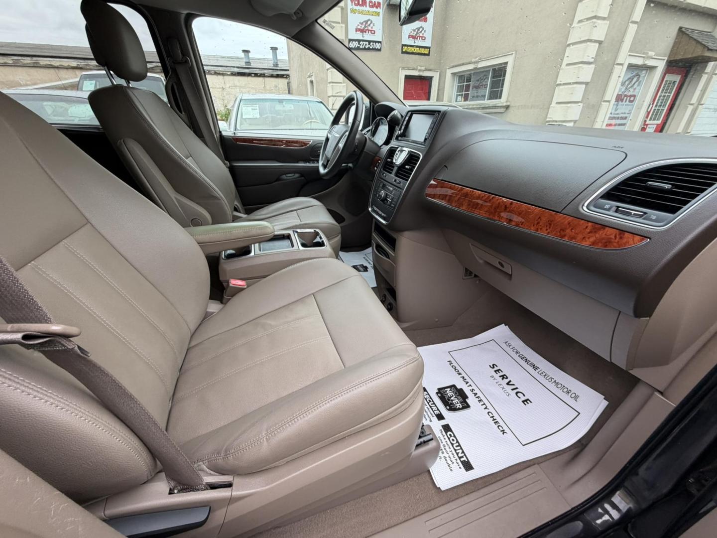 2015 BLACK /Tan Leather Chrysler Town & Country Touring (2C4RC1BG9FR) with an 3.6L V6 DOHC 24V engine, 6-Speed Automatic transmission, located at 1018 Brunswick Ave, Trenton, NJ, 08638, (609) 989-0900, 40.240086, -74.748085 - Here is the cleanest Chrysler Town and Country out there! Serviced regularly and detailed to perfection! This vehicle has extensive maintenance history and is ready for the next 10 years! Please feel free to call Anthony for an appt. to see and drive, 609-273-5100 - Photo#36