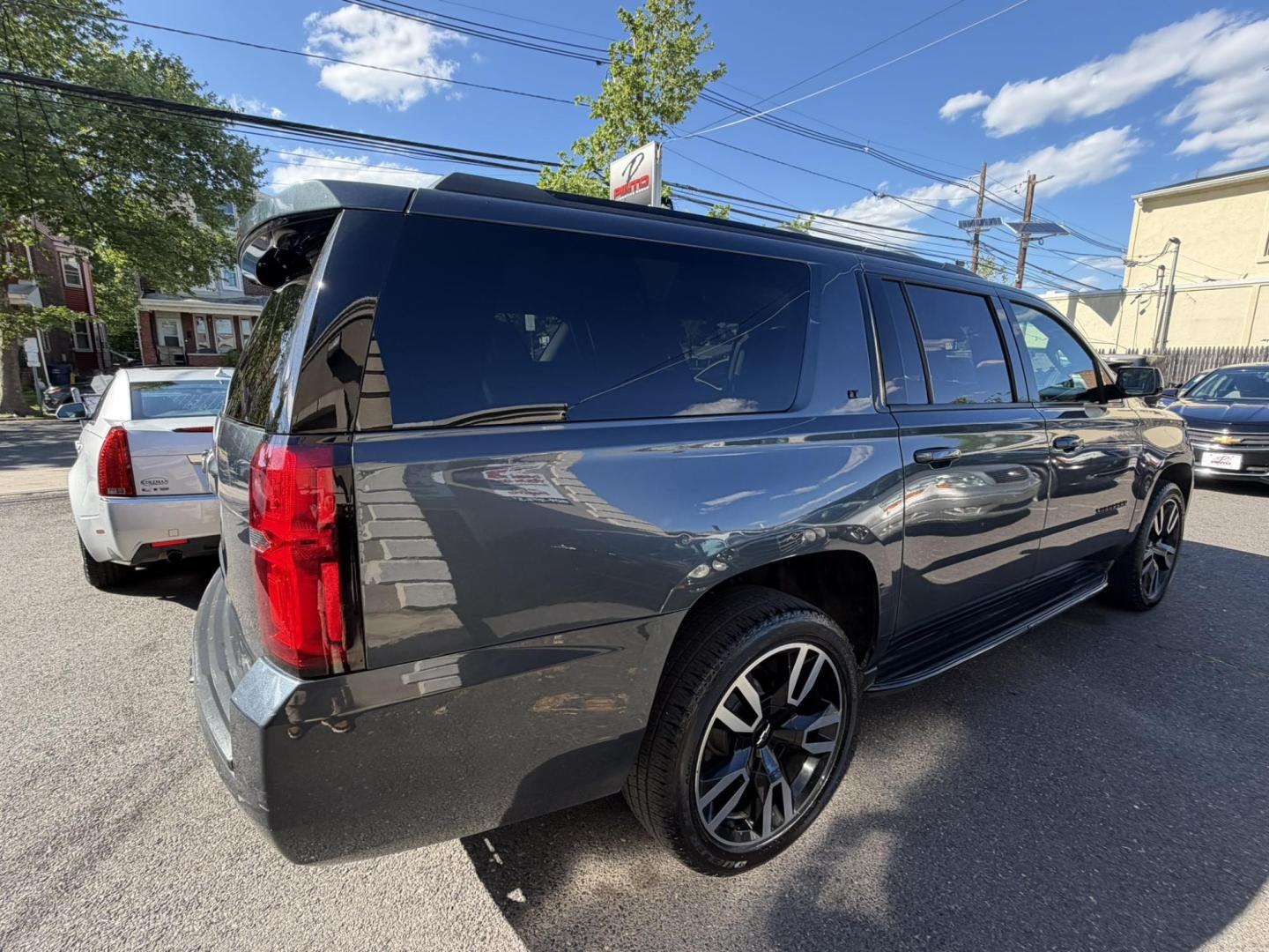 2019 GRAY /Black Leather Chevrolet Suburban LT 4WD (1GNSKHKC7KR) with an 5.3L V8 OHV 16V engine, 6A transmission, located at 1018 Brunswick Ave, Trenton, NJ, 08638, (609) 989-0900, 40.240086, -74.748085 - Here is really nice Chevy Suburban LT. Fully Loaded and serviced up! A real clean vehicle that is ready for the road! Financing Available. Please call Anthony to set up an appt. to see this beautiful SUV! 609-273-5100 - Photo#3