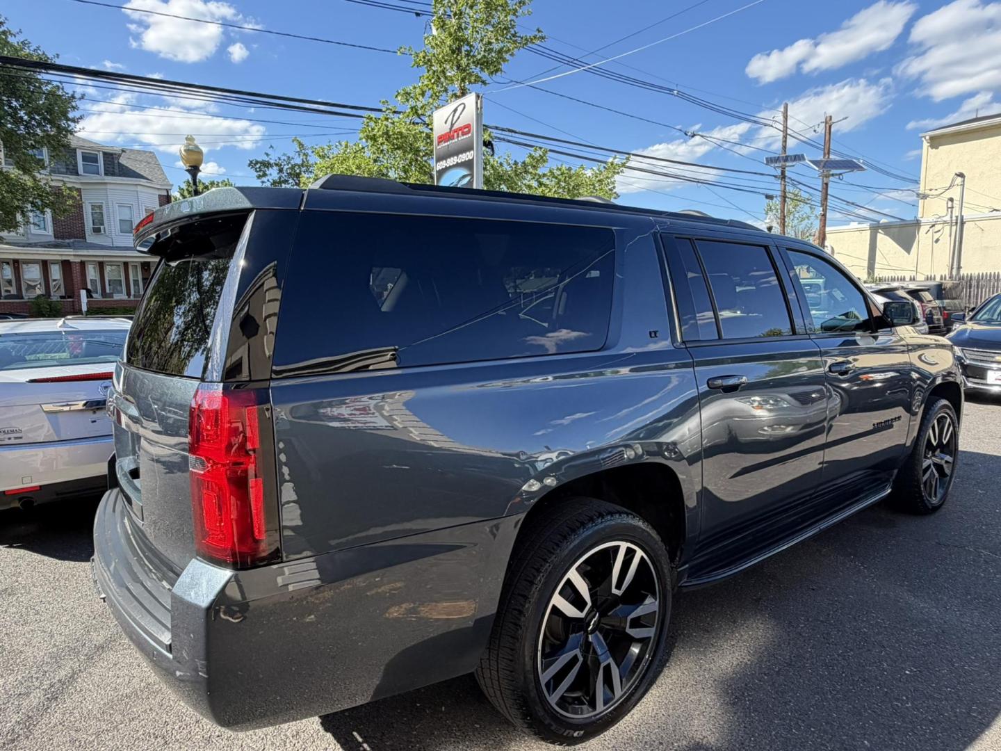 2019 GRAY /Black Leather Chevrolet Suburban LT 4WD (1GNSKHKC7KR) with an 5.3L V8 OHV 16V engine, 6A transmission, located at 1018 Brunswick Ave, Trenton, NJ, 08638, (609) 989-0900, 40.240086, -74.748085 - Here is really nice Chevy Suburban LT. Fully Loaded and serviced up! A real clean vehicle that is ready for the road! Financing Available. Please call Anthony to set up an appt. to see this beautiful SUV! 609-273-5100 - Photo#9
